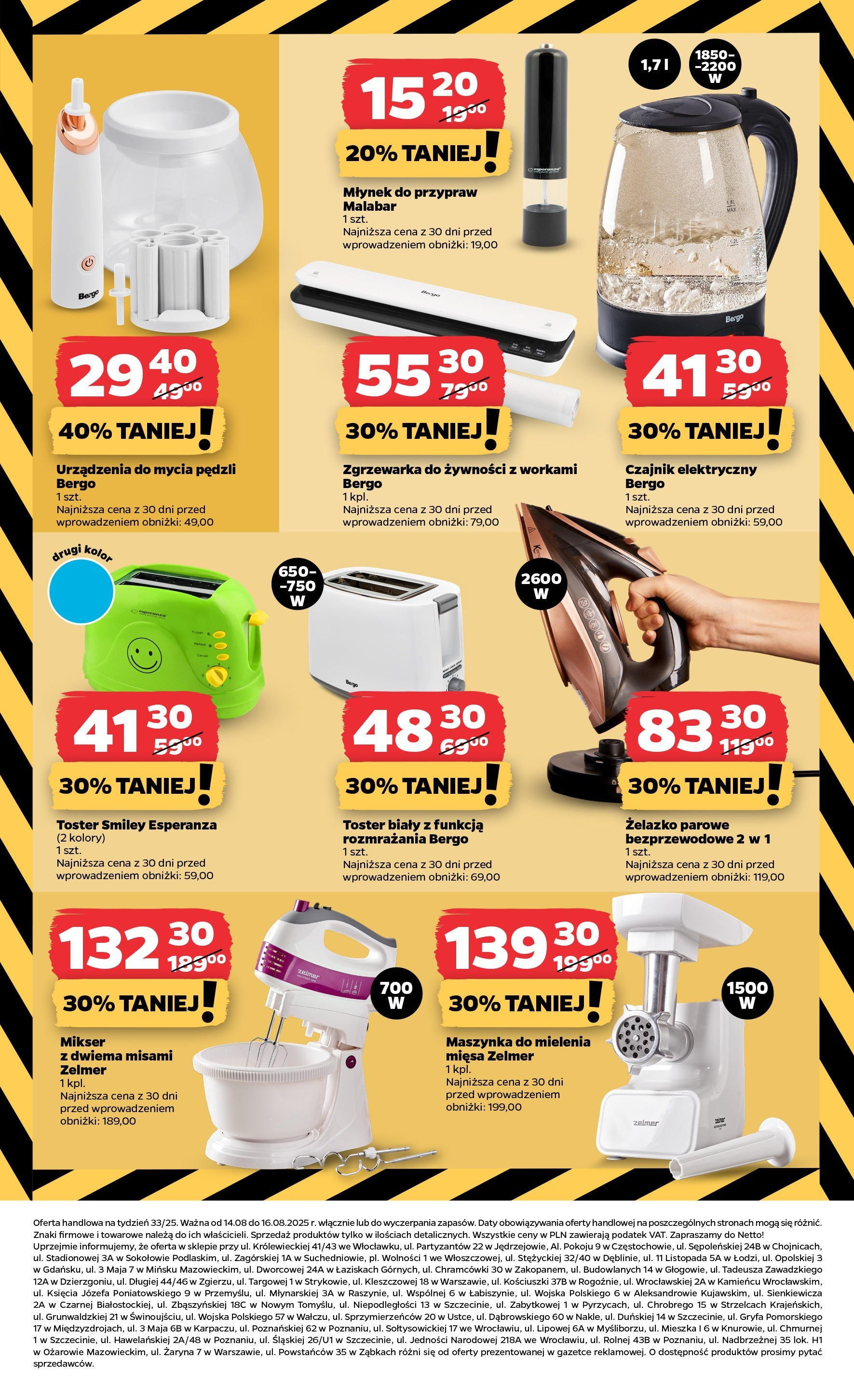 Netto gazetka od 14.08.2025 - Aktualne promocje | Strona: 27 | Produkty: Czajnik, Młynek, Mikser, Toster