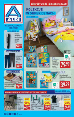 Pogląd oferty "Aldi Gazetka - Hity od Środy i od Soboty" - ważna od 20.08.2025