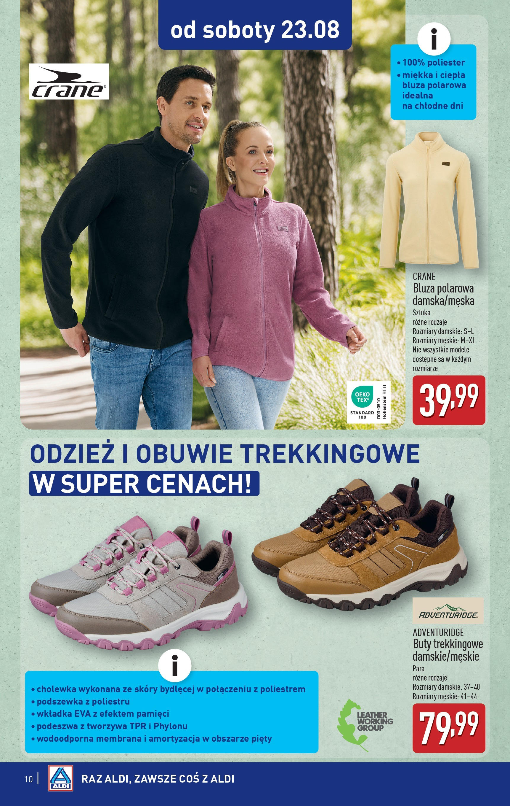 Aldi Gazetka - Hity od Środy i od Soboty od 20.08.2025 - Ulotka PDF, promocje | Strona: 10 | Produkty: Buty, Buty trekkingowe