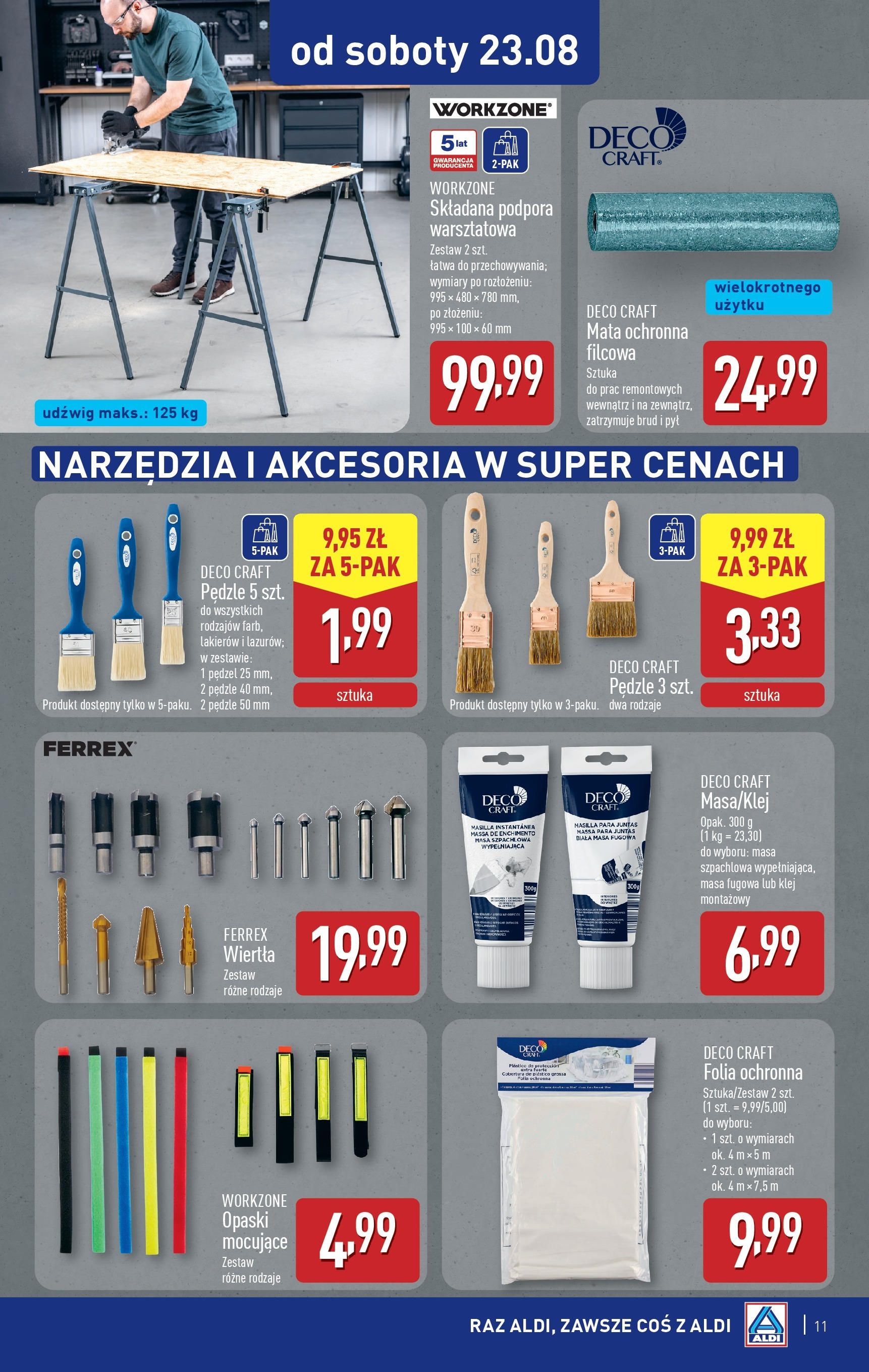 Aldi Gazetka - Hity od Środy i od Soboty od 20.08.2025 - Ulotka PDF, promocje | Strona: 11 | Produkty: Pędzel