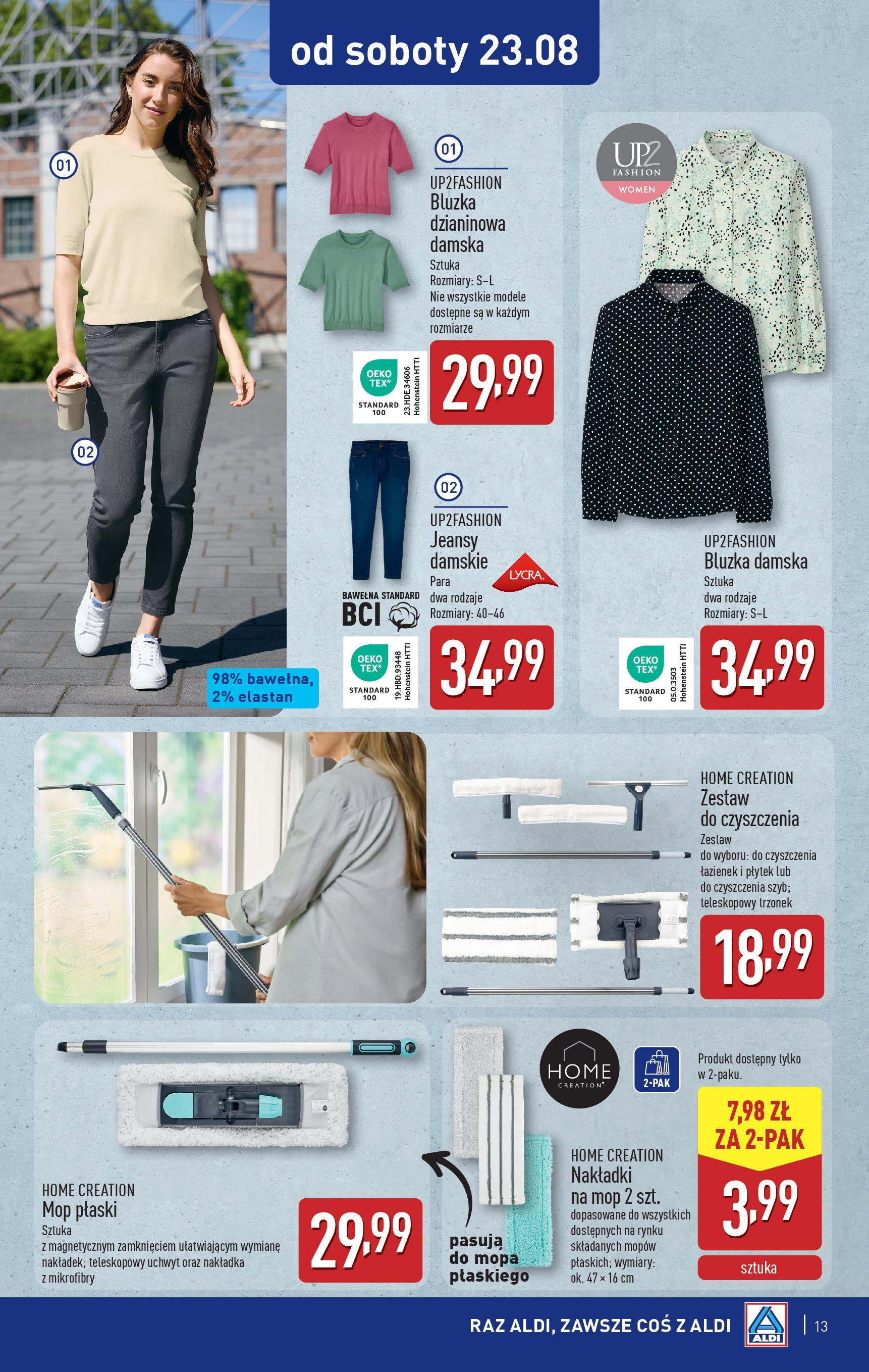 Aldi Gazetka - Hity od Środy i od Soboty od 20.08.2025 - Ulotka PDF, promocje | Strona: 13 | Produkty: Bluzka