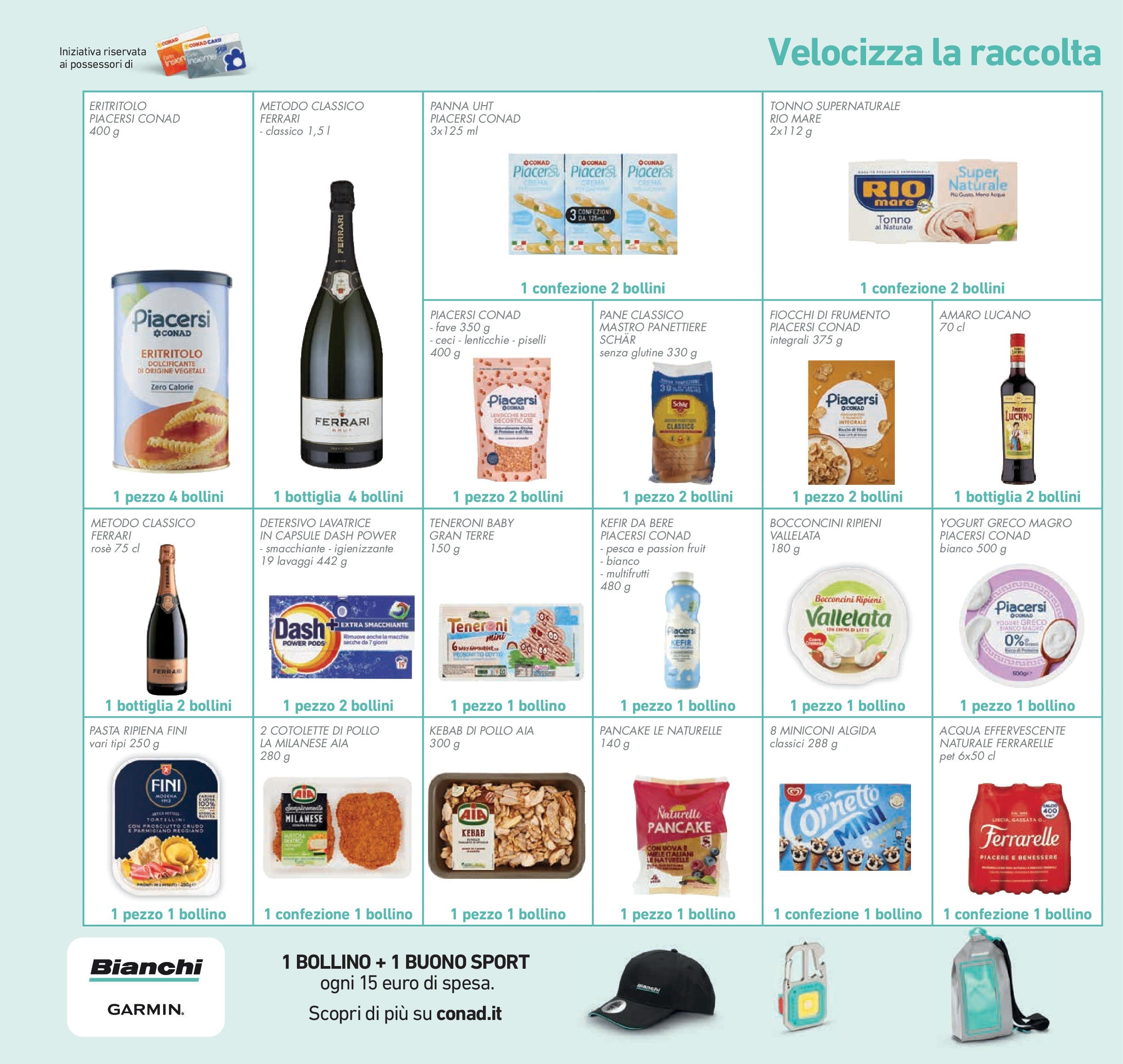 Volantino Conad dal 12/08/2025 > Anteprima - Agosto | Pagina: 36 | Prodotti: Dolcificante, Fiocchi, Tonno, Parmigiano reggiano