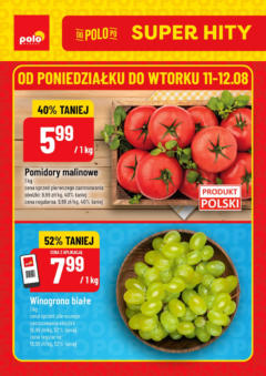 Pogląd oferty "POLOmarket Gazetka - Super Hity" - ważna od 11.08.2025