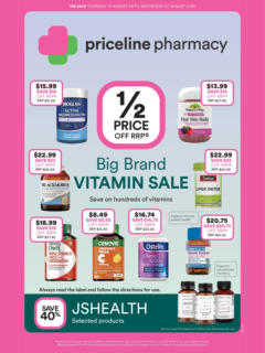 Preview of Priceline Pharmacy - Big Brand Vitamin Sale - valid from 13.08.2025