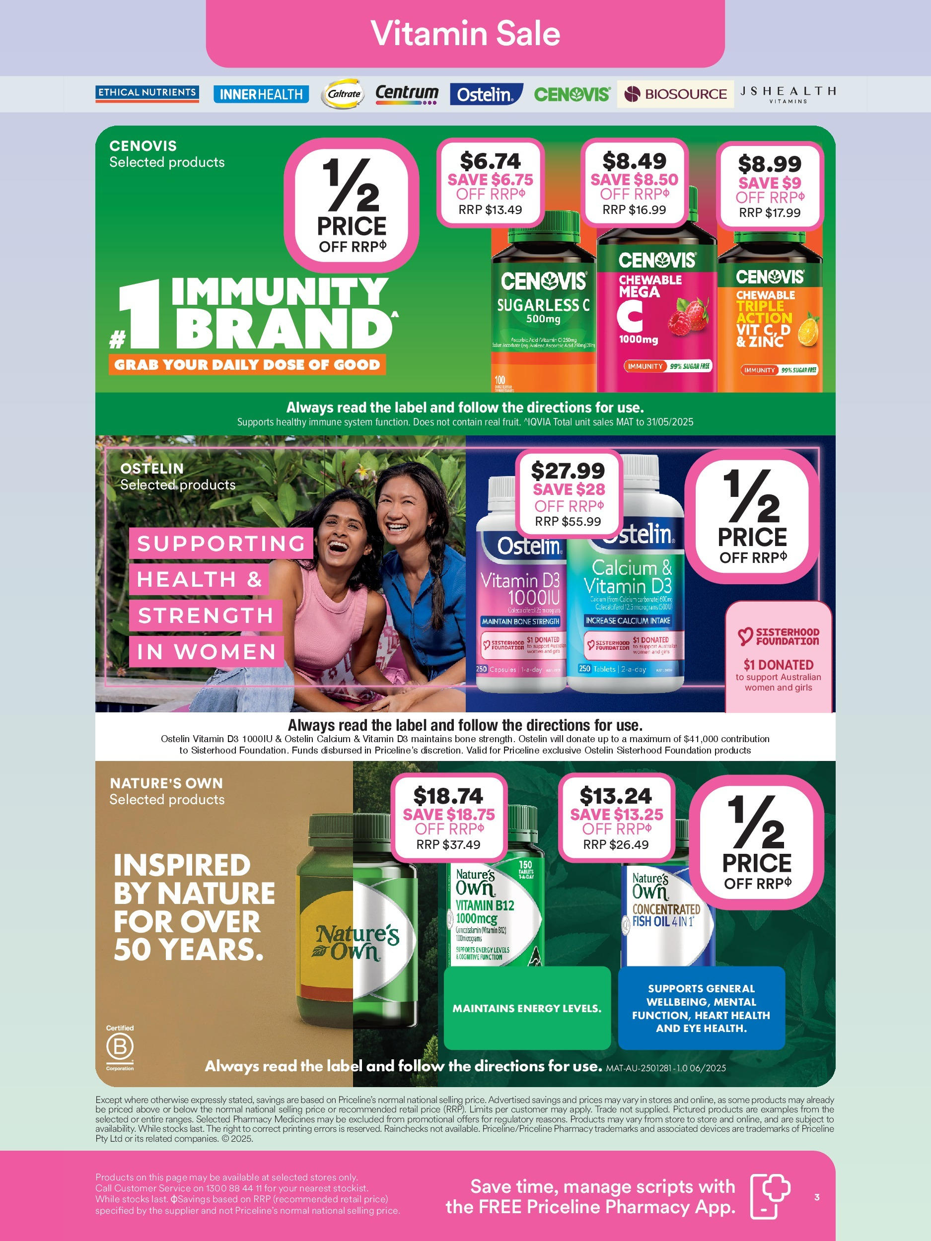 Priceline Pharmacy - Big Brand Vitamin Sale - 13/08/2025 > weekly / monthly specials | Page: 2 | Products: Oil, Tablets, Vitamin, Zinc