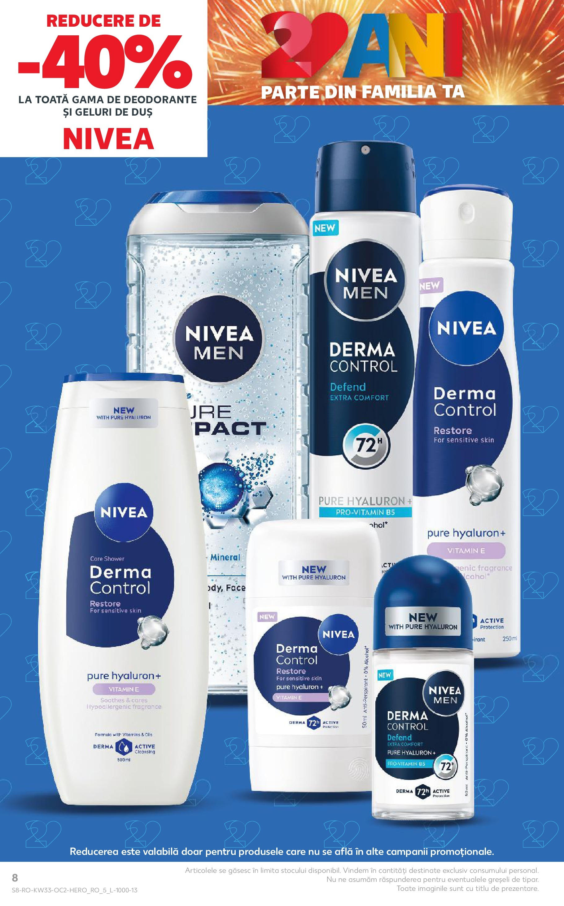 Catalog Kaufland - Deva 13.08.2025 - Revista si Oferta | Pagină: 8 | Produse: Duș, Antiperspirant