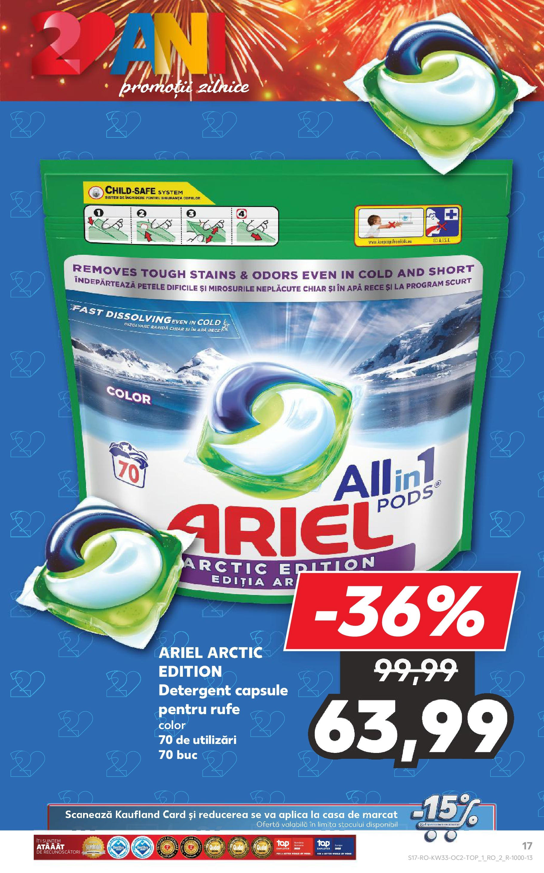Catalog Kaufland - Deva 13.08.2025 - Revista si Oferta | Pagină: 17 | Produse: Detergent, Apă