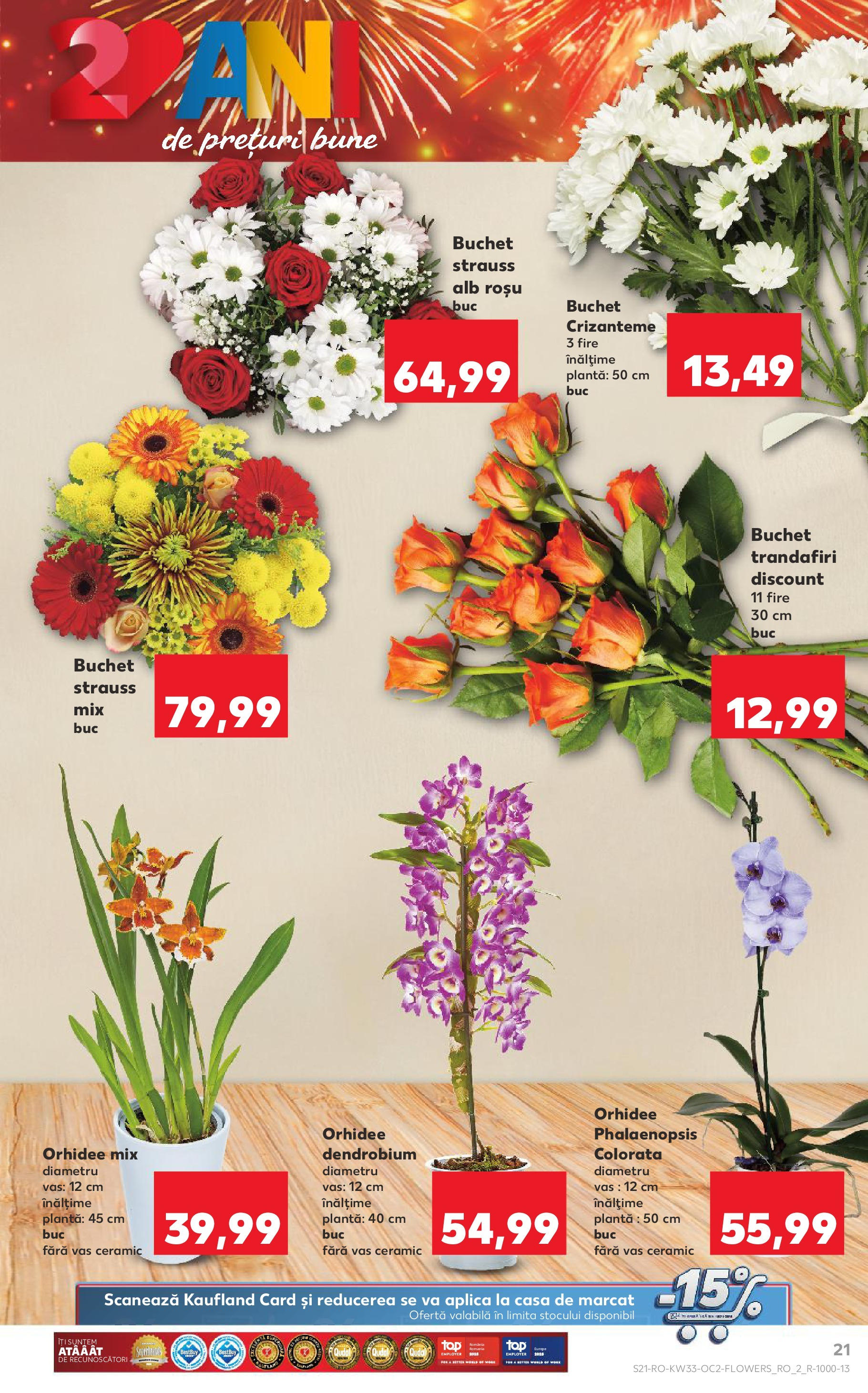 Catalog Kaufland - Deva 13.08.2025 - Revista si Oferta | Pagină: 21 | Produse: Orhidee