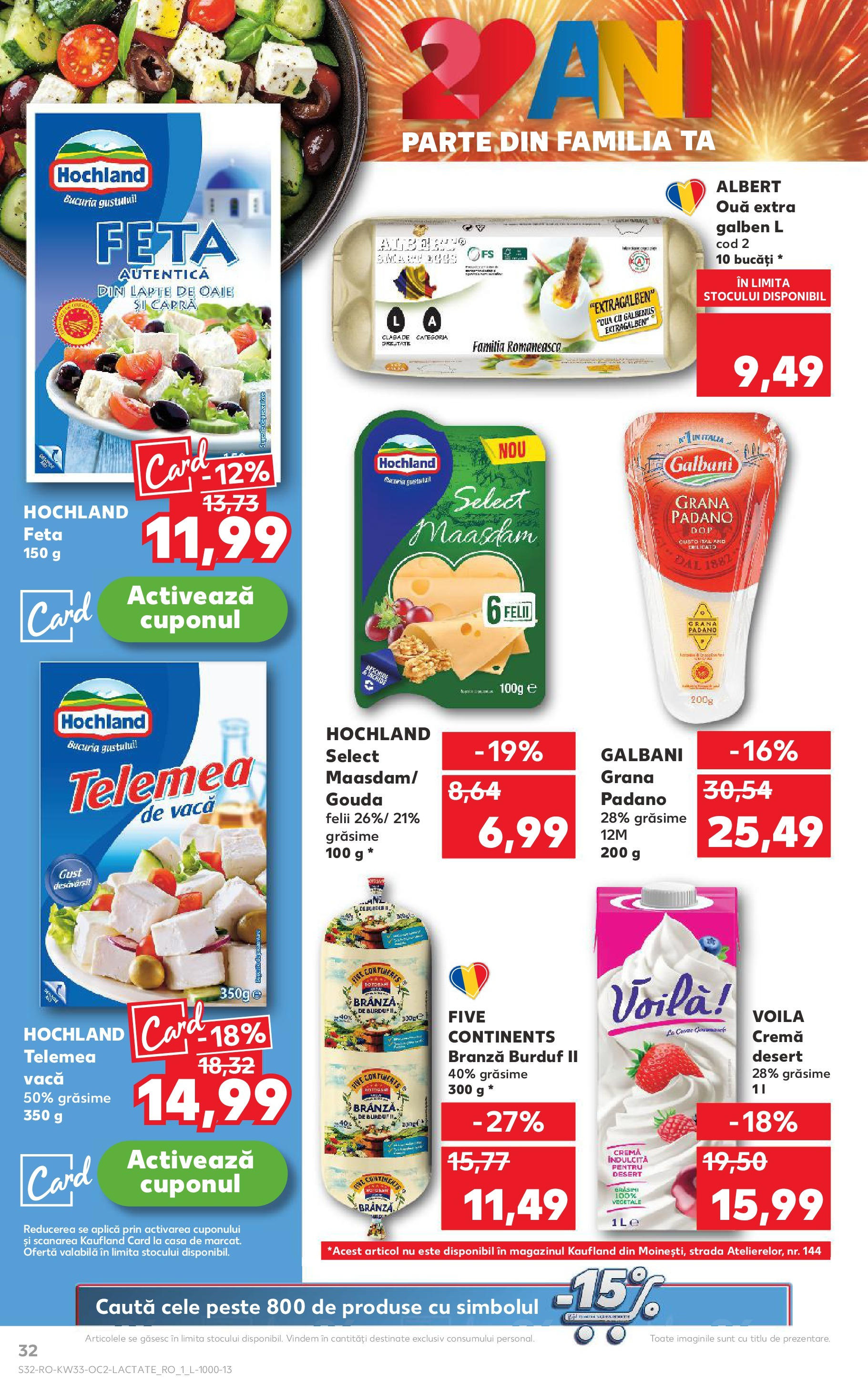 Catalog Kaufland - Deva 13.08.2025 - Revista si Oferta | Pagină: 32 | Produse: Lapte, Cremă, Pește, Gouda