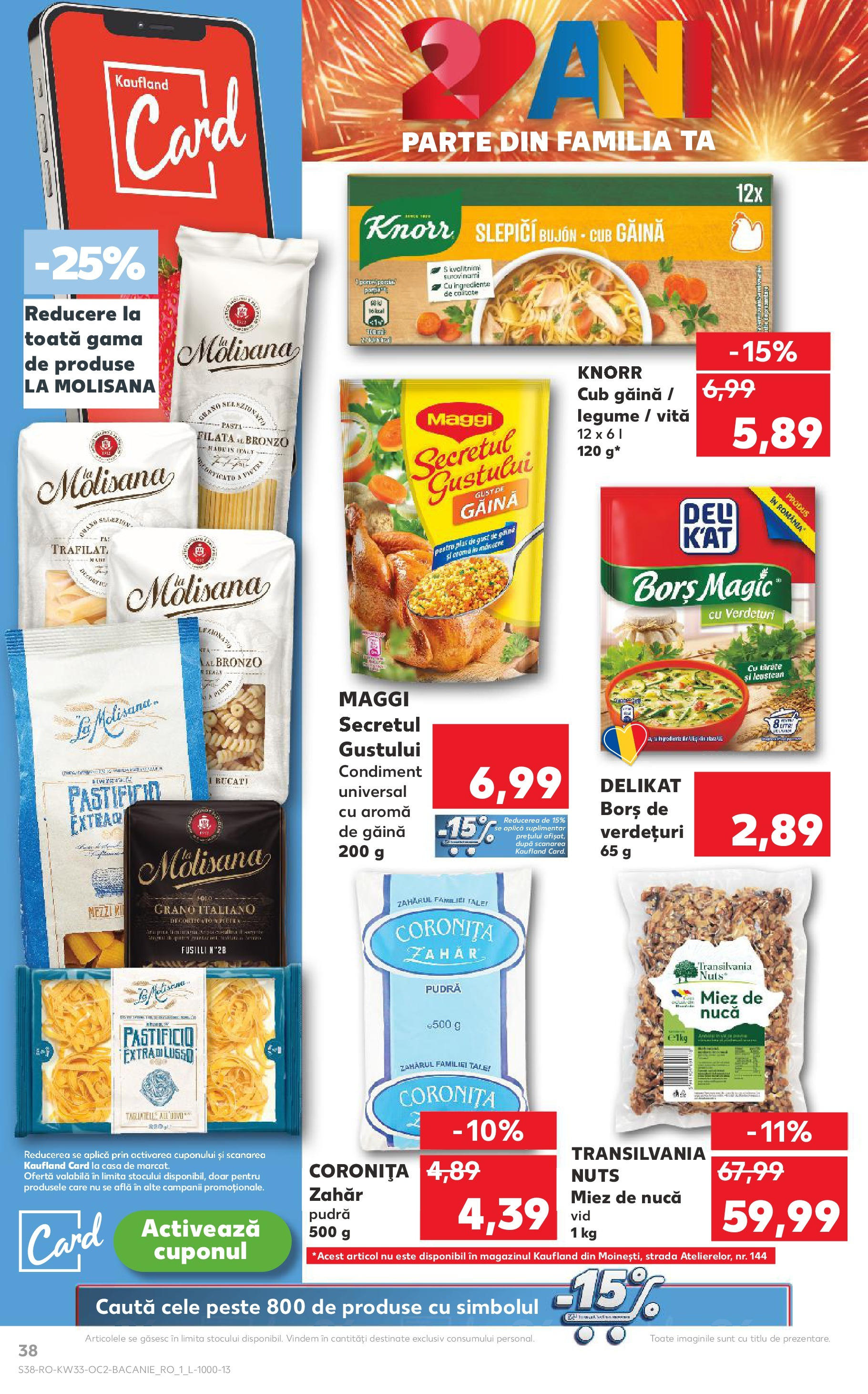 Catalog Kaufland - Deva 13.08.2025 - Revista si Oferta | Pagină: 38 | Produse: Borș, Pudră, Pește, Zahăr