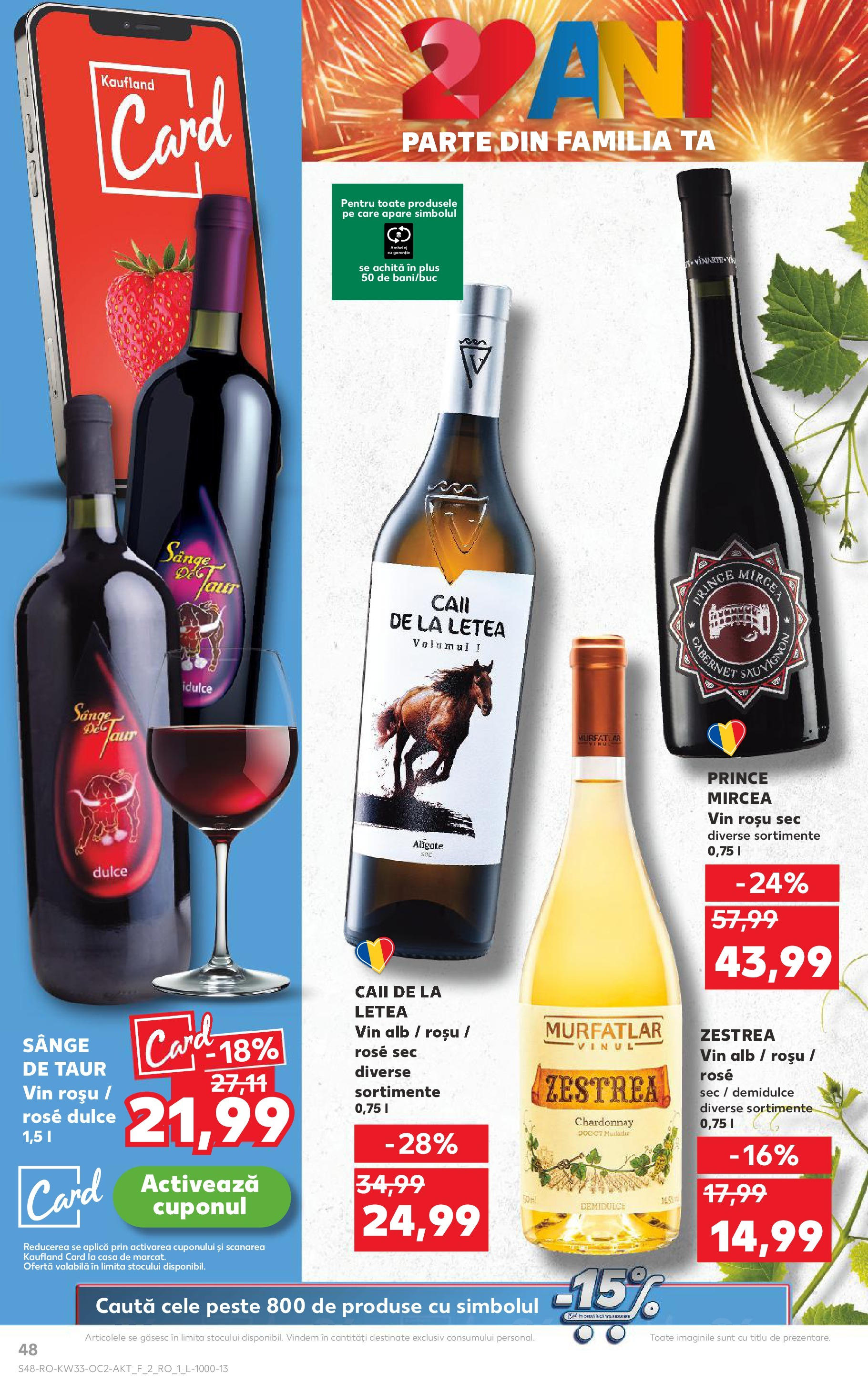 Catalog Kaufland - Deva 13.08.2025 - Revista si Oferta | Pagină: 48 | Produse: Vin, Pește