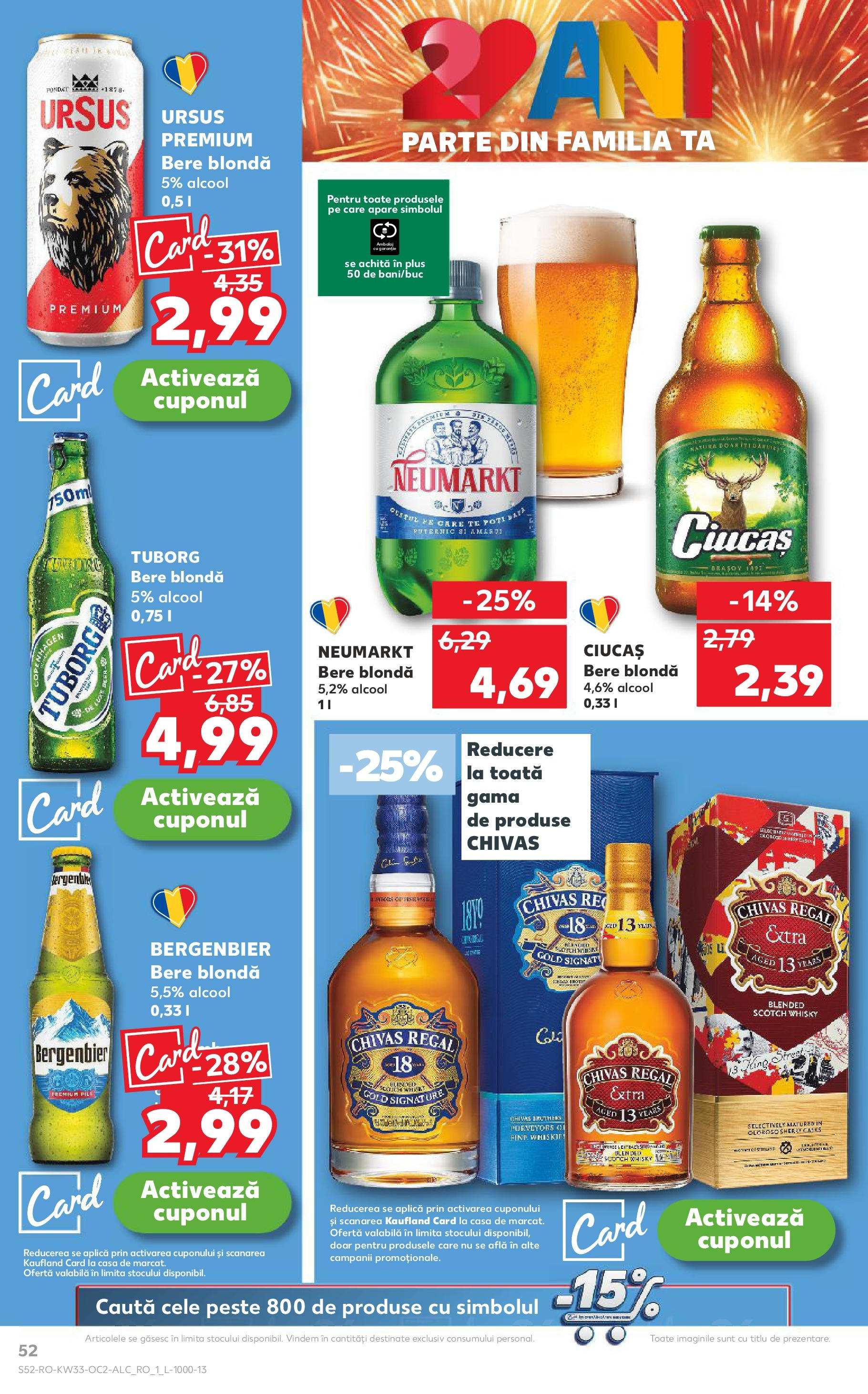 Catalog Kaufland - Deva 13.08.2025 - Revista si Oferta | Pagină: 52 | Produse: Bere, Pește, Plastik Kulübe