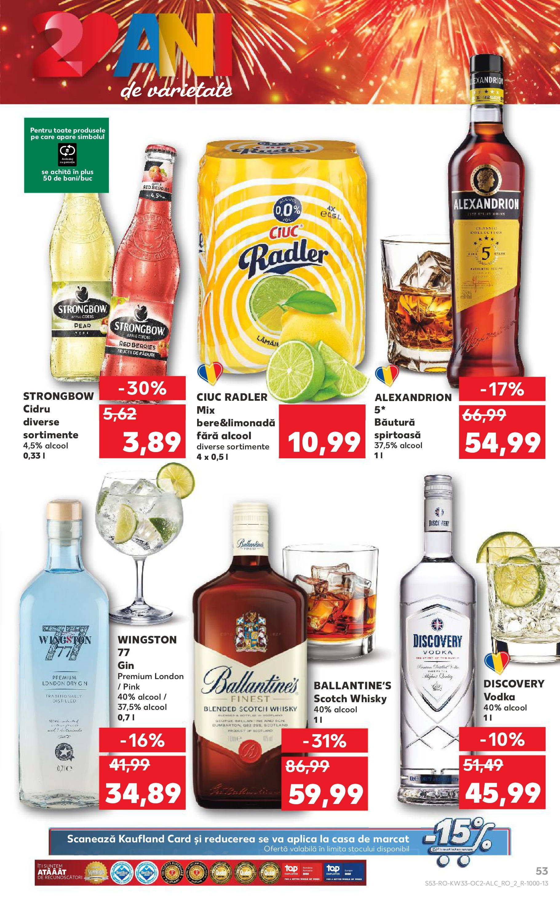 Catalog Kaufland - Deva 13.08.2025 - Revista si Oferta | Pagină: 53 | Produse: Apple, Gin, Vodka, Lămâie