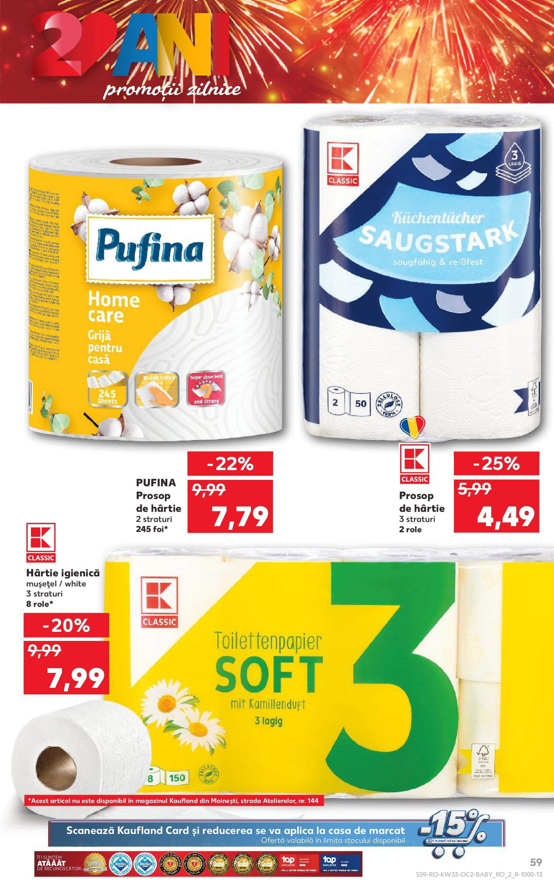 Catalog Kaufland - Deva 13.08.2025 - Revista si Oferta | Pagină: 59 | Produse: Pomelo, Role