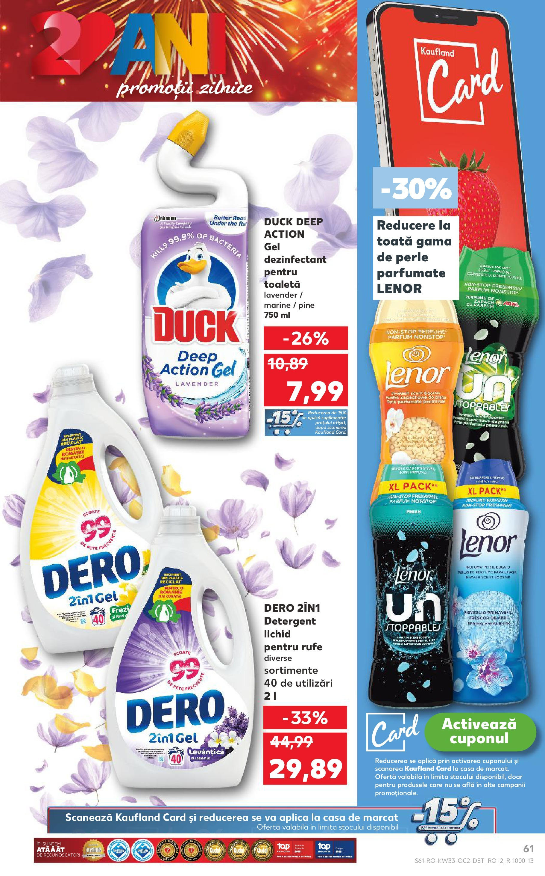 Catalog Kaufland - Deva 13.08.2025 - Revista si Oferta | Pagină: 61 | Produse: Akrilik boya, Toaletă, Parfum, Gel dezinfectant