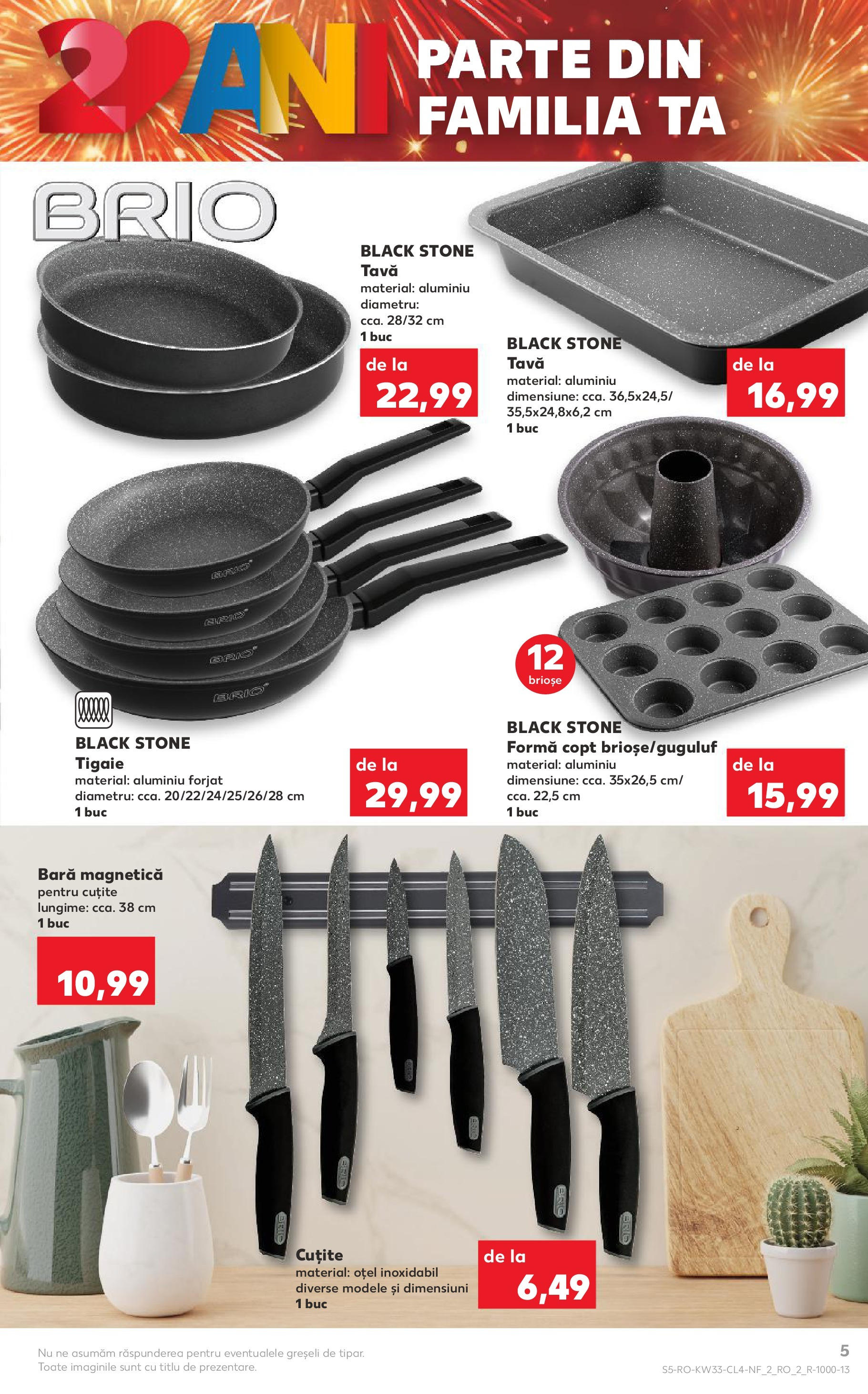 Catalog Kaufland - Tulcea 13.08.2025 - Revista si Oferta | Pagină: 5 | Produse: Tigaie