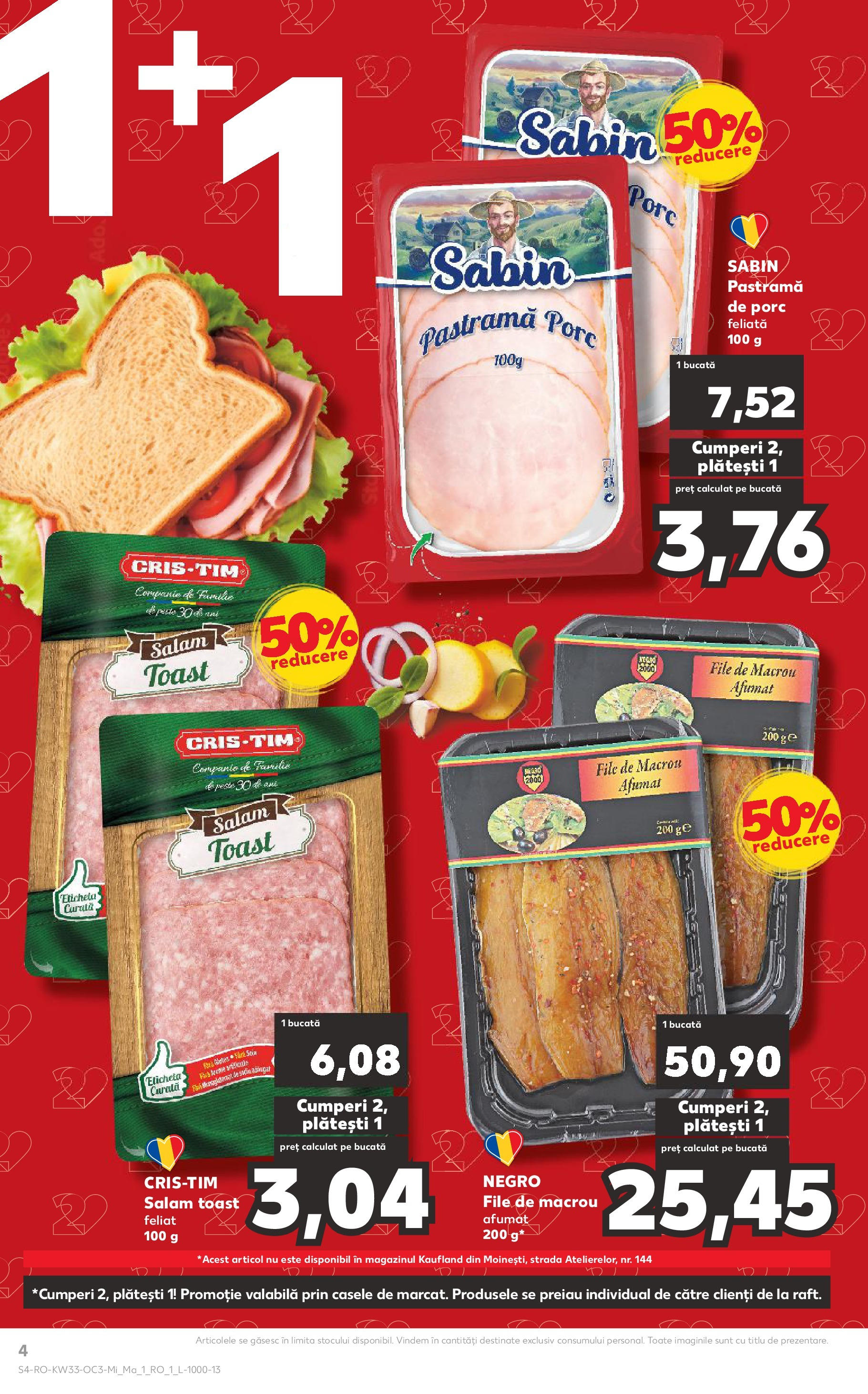 Catalog Kaufland - București 13.08.2025 - Revista si Oferta | Pagină: 4 | Produse: Salam