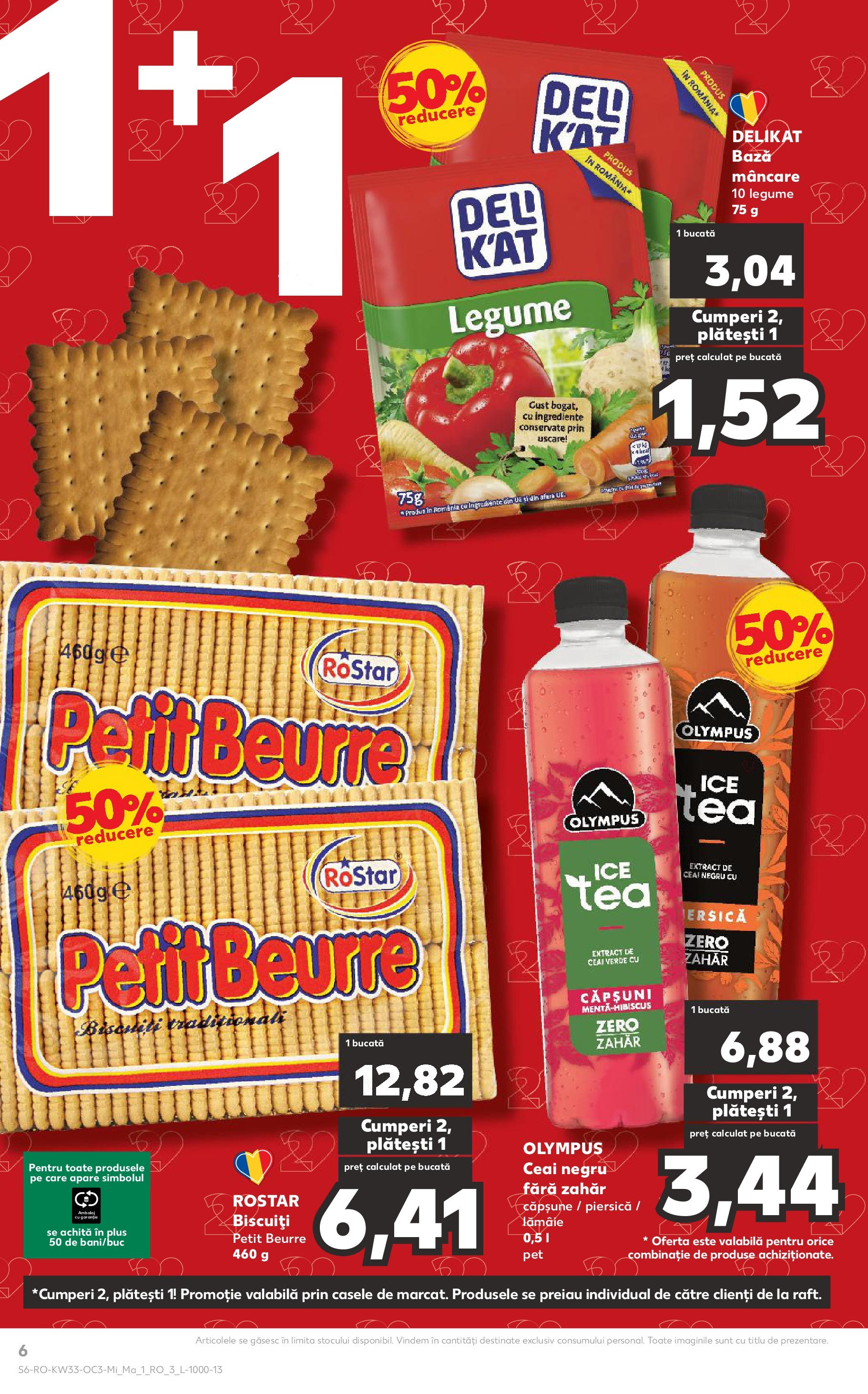 Catalog Kaufland - București 13.08.2025 - Revista si Oferta | Pagină: 6 | Produse: Căpșuni, Biscuiți, Legume, Zahăr