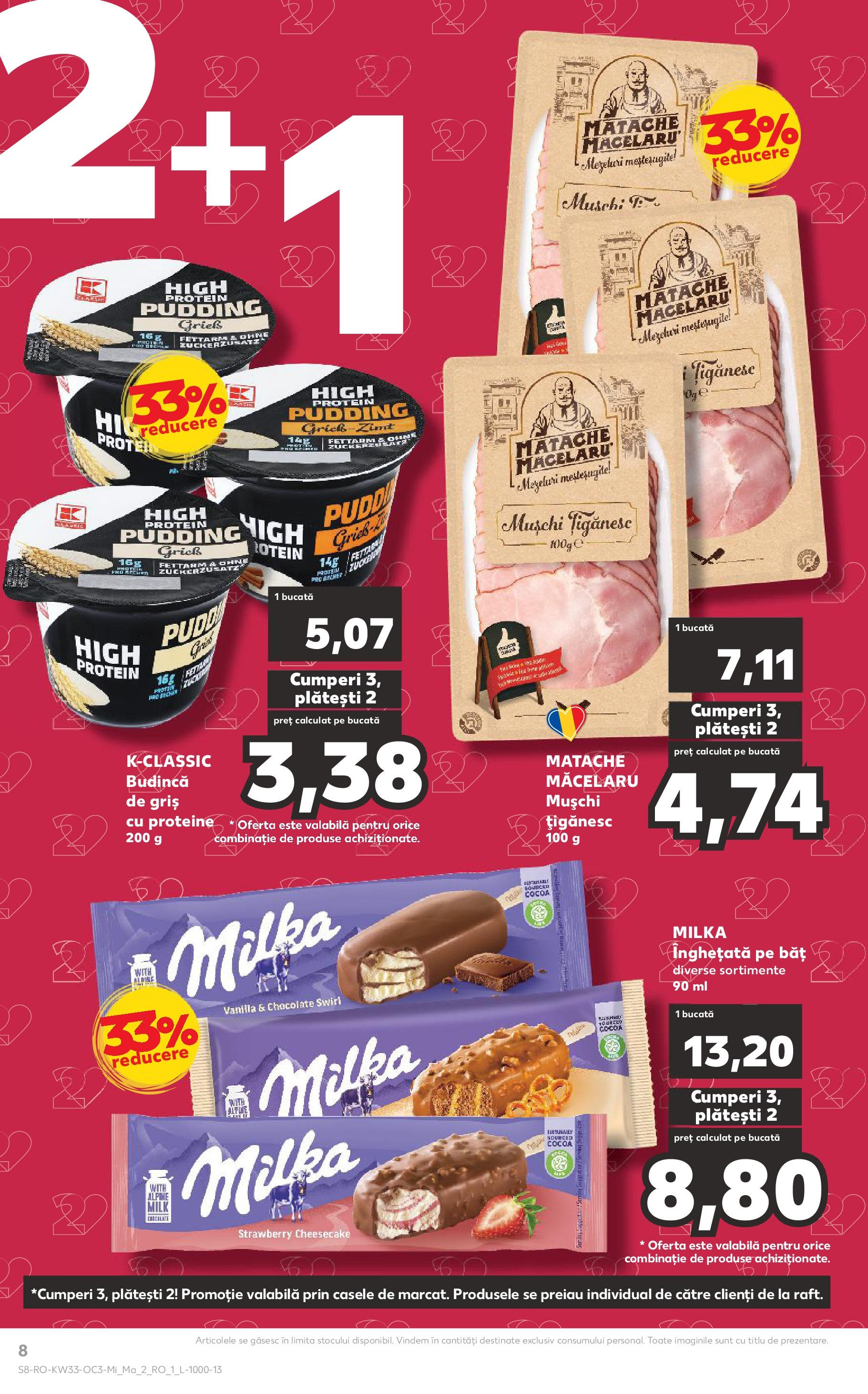 Catalog Kaufland - București 13.08.2025 - Revista si Oferta | Pagină: 8 | Produse: Masaüstü kılıfı, Înghețată