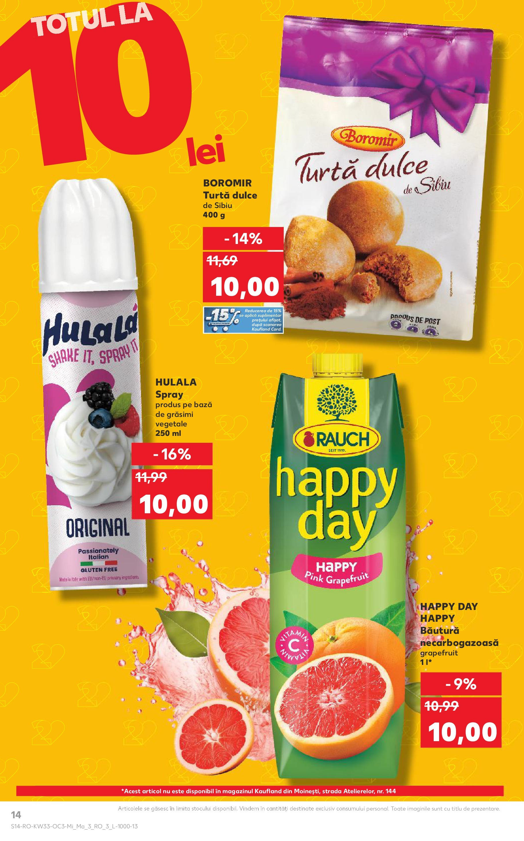 Catalog Kaufland - București 13.08.2025 - Revista si Oferta | Pagină: 14 | Produse: Turtă dulce, Shake