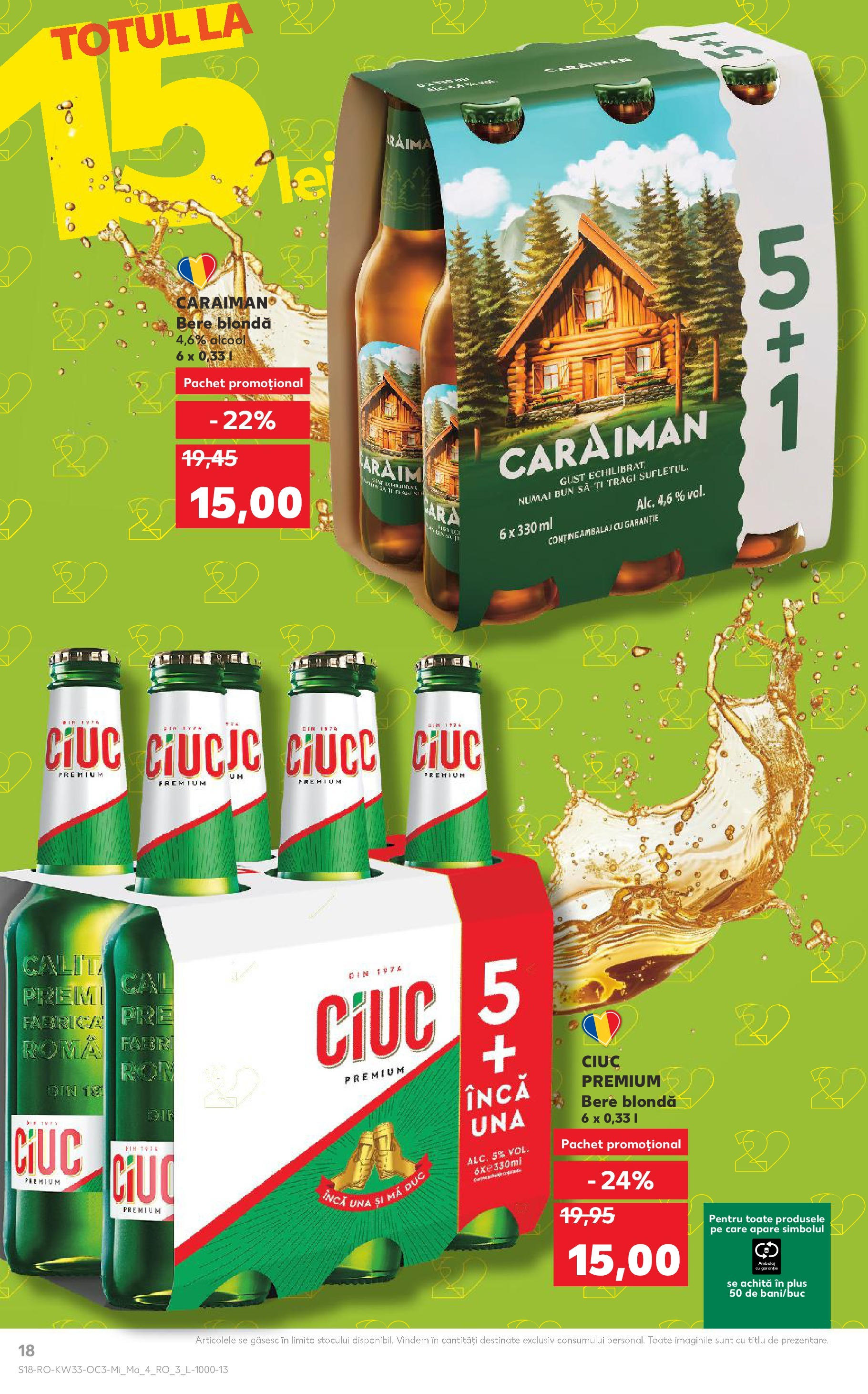 Catalog Kaufland - București 13.08.2025 - Revista si Oferta | Pagină: 18 | Produse: Bere