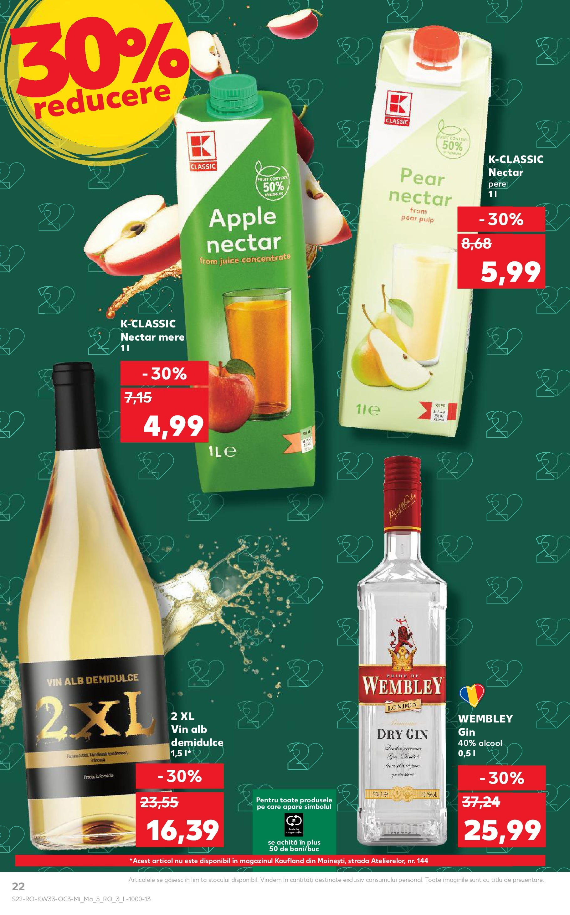 Catalog Kaufland - București 13.08.2025 - Revista si Oferta | Pagină: 22 | Produse: Apple, Vin, Mere, Gin