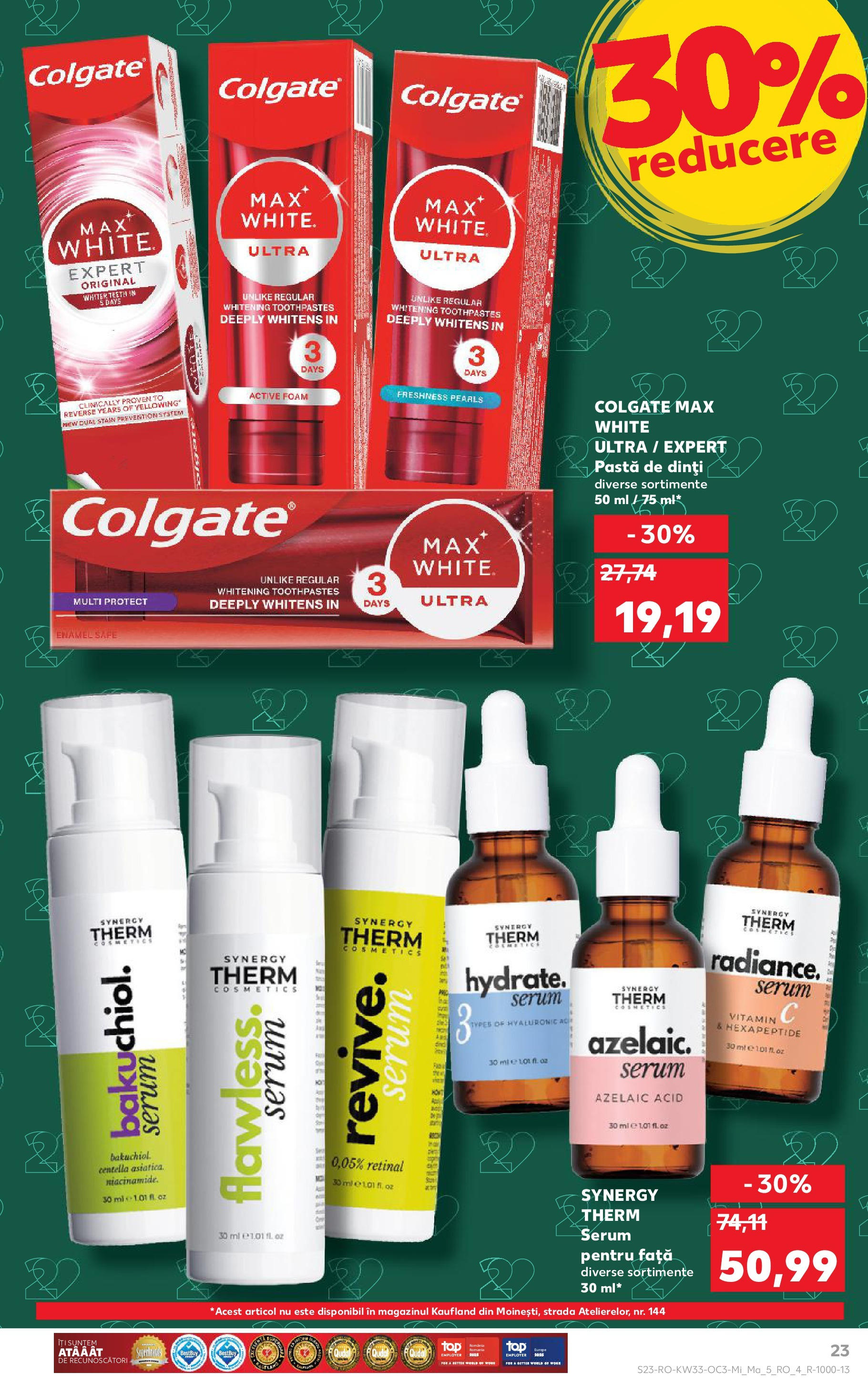 Catalog Kaufland - București 13.08.2025 - Revista si Oferta | Pagină: 23 | Produse: Serum, Pastă de dinți