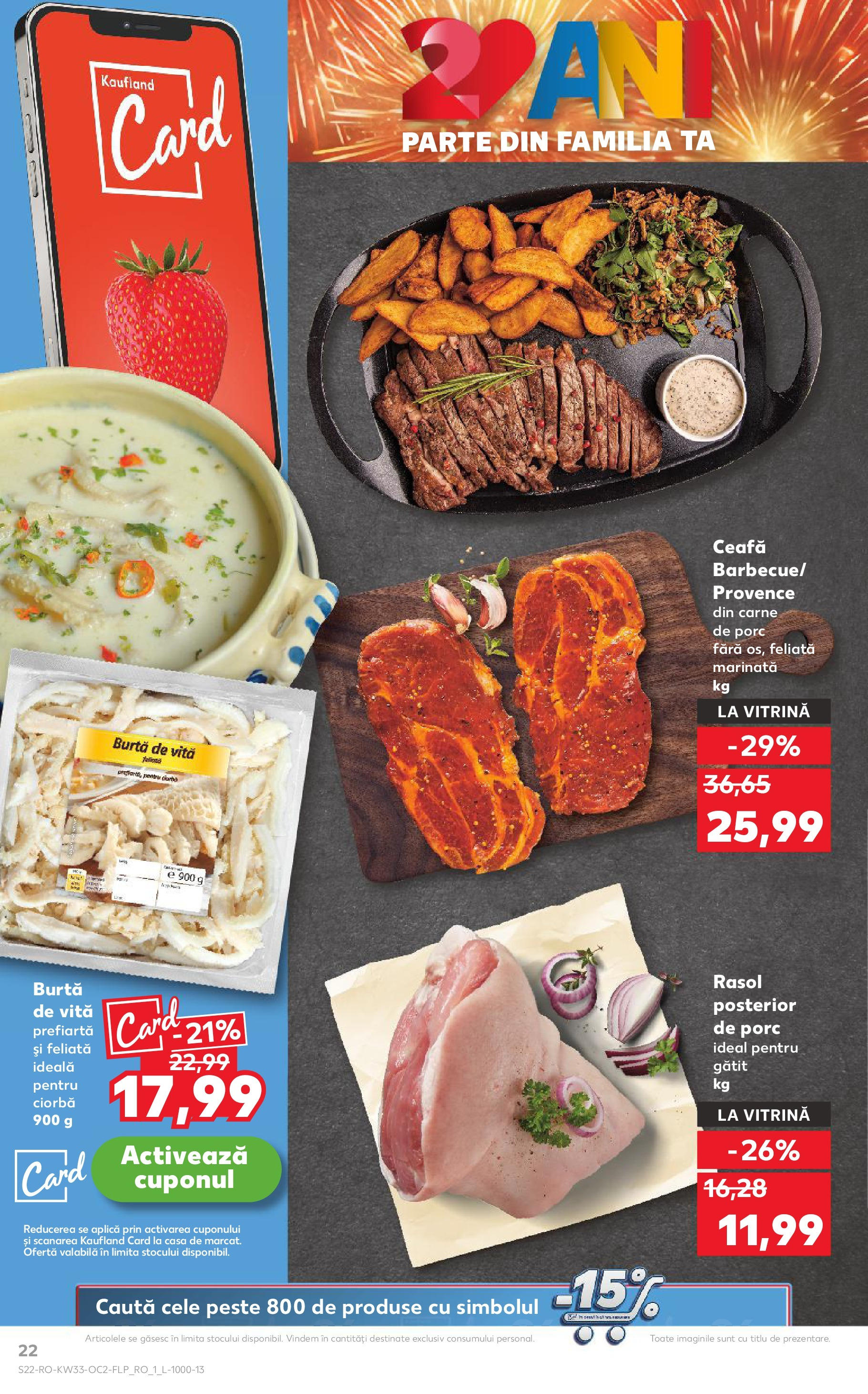Catalog Kaufland - București 13.08.2025 || Revista si Oferte | Pagină: 22 | Produse: Vitrină, Carne De Porc, Pește, Rasol Catalog Kaufland - București 13.08.2025 - Revista si Oferta | Pagină: 22 | Produse: Vitrină, Carne De Porc, Pește, Rasol