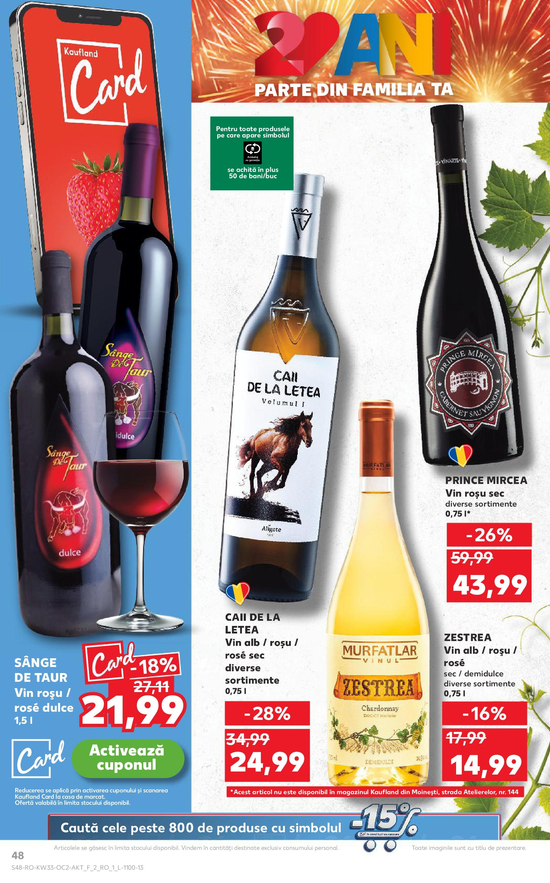 Catalog Kaufland - Fălticeni 13.08.2025 - Revista si Oferta | Pagină: 48 | Produse: Vin, Pește