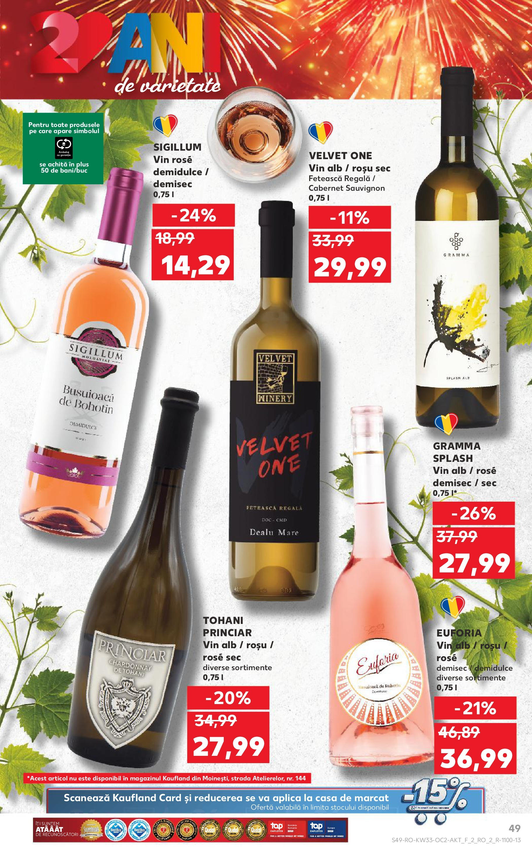 Catalog Kaufland - Fălticeni 13.08.2025 - Revista si Oferta | Pagină: 49 | Produse: Vin