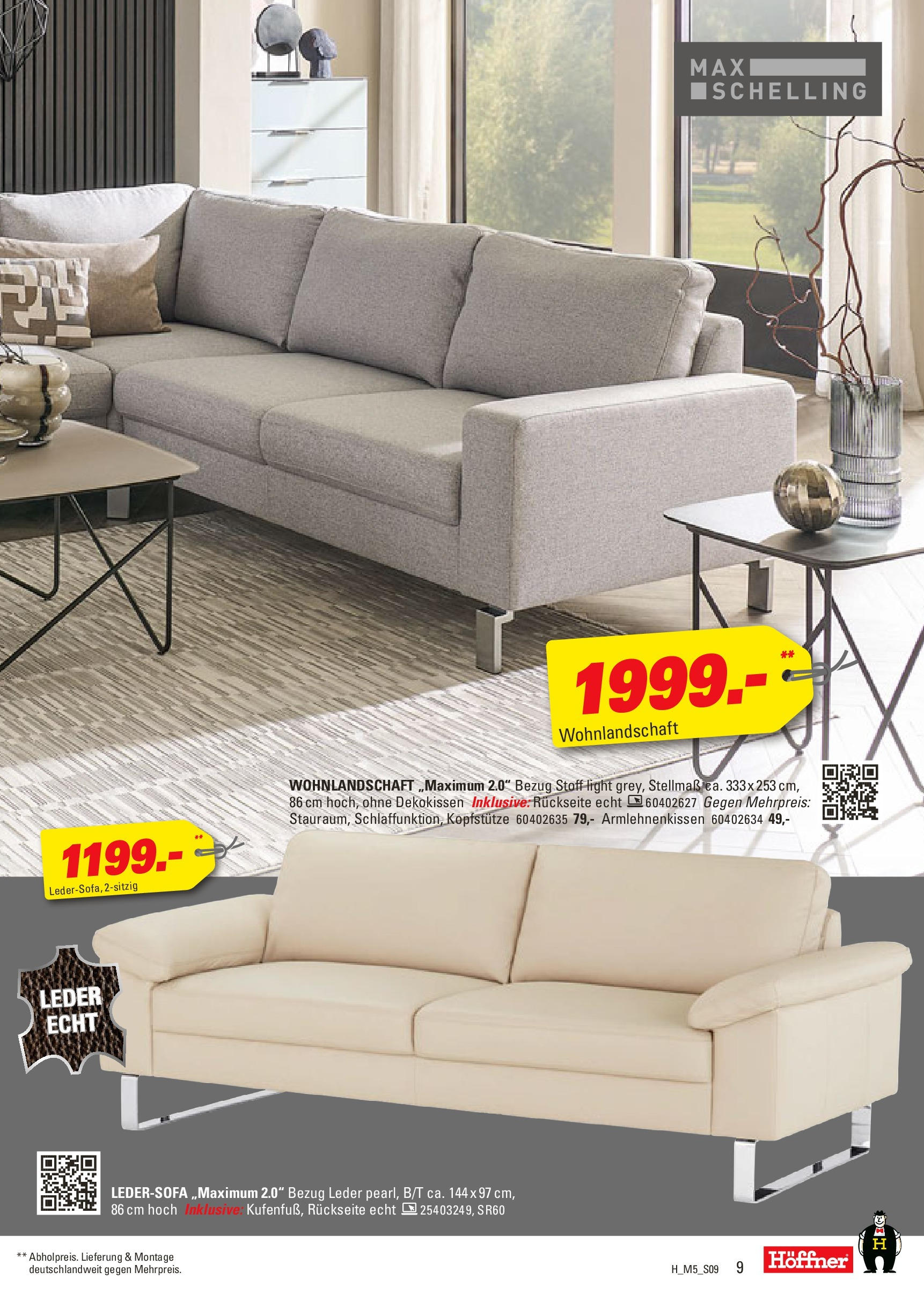 Höffner Prospekt München-Freiham (ab 12.08.2025) zum Blättern | Seite: 9 | Produkte: Wohnlandschaft, Ledersofa Höffner Prospekt München-Freiham (ab 12.08.2025) zum Blättern | Seite: 9 | Produkte: Wohnlandschaft, Ledersofa