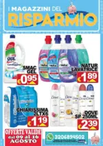 Magazzini del Risparmio Offerte valide dal 09 al 16 AGOSTO - al 16.08.2025