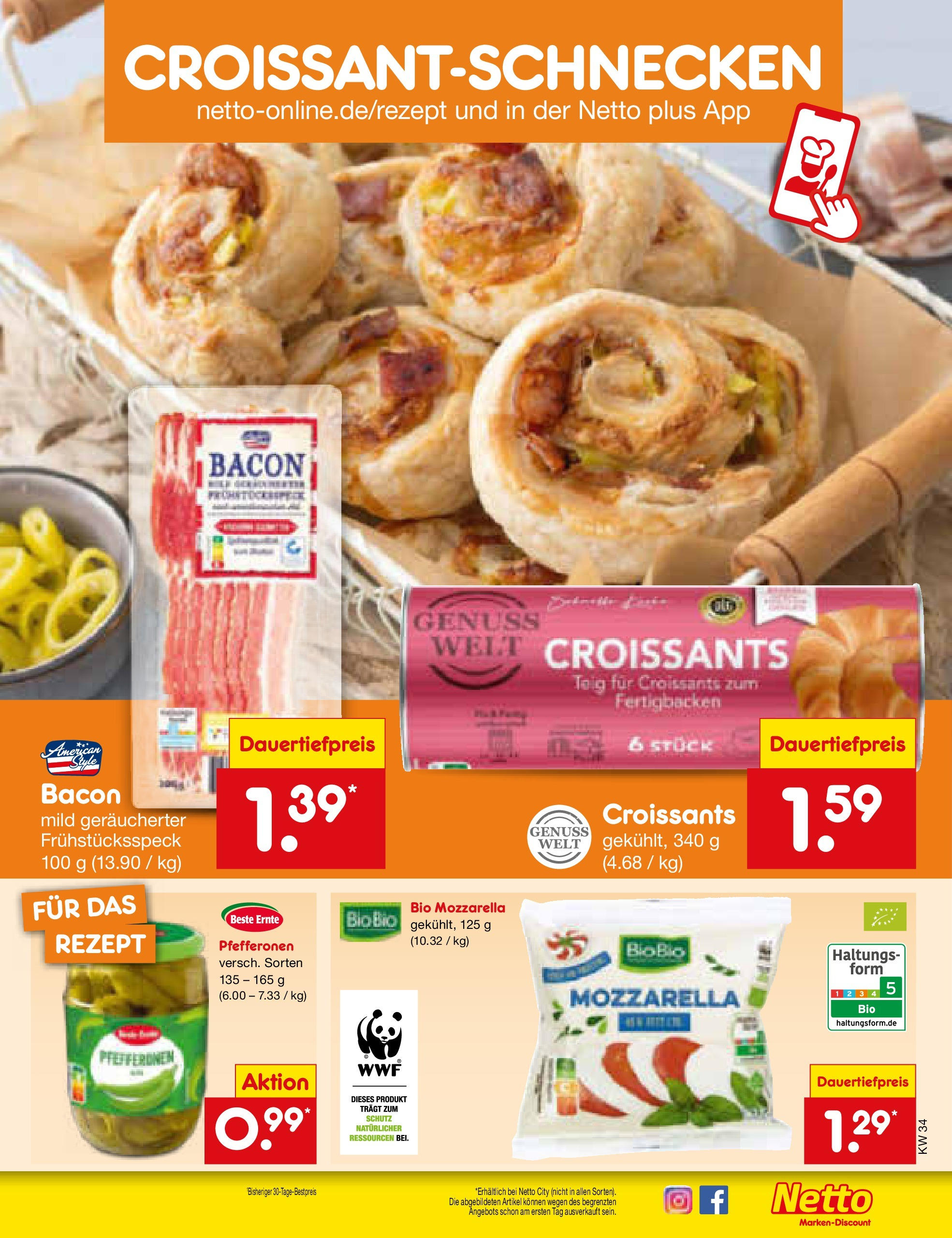 Netto Marken-Discount prospekt Düsseldorf-Rath	 (ab 18.08.2025) » Angebote | Seite: 27 | Produkte: Mozzarella