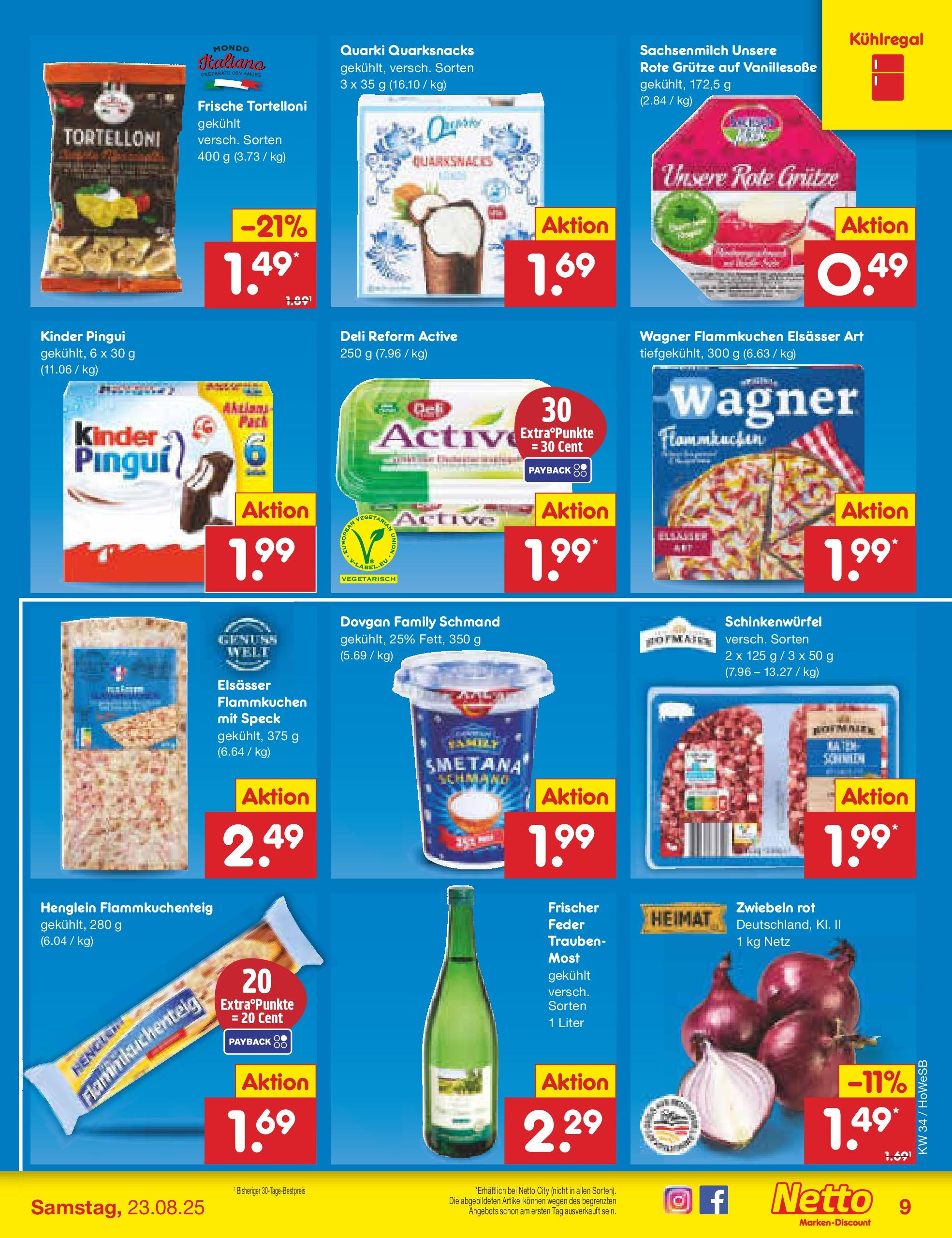 Netto Marken-Discount prospekt Hannover	 (ab 18.08.2025) » Angebote | Seite: 11 | Produkte: Trauben, Zwiebeln, Deli reform