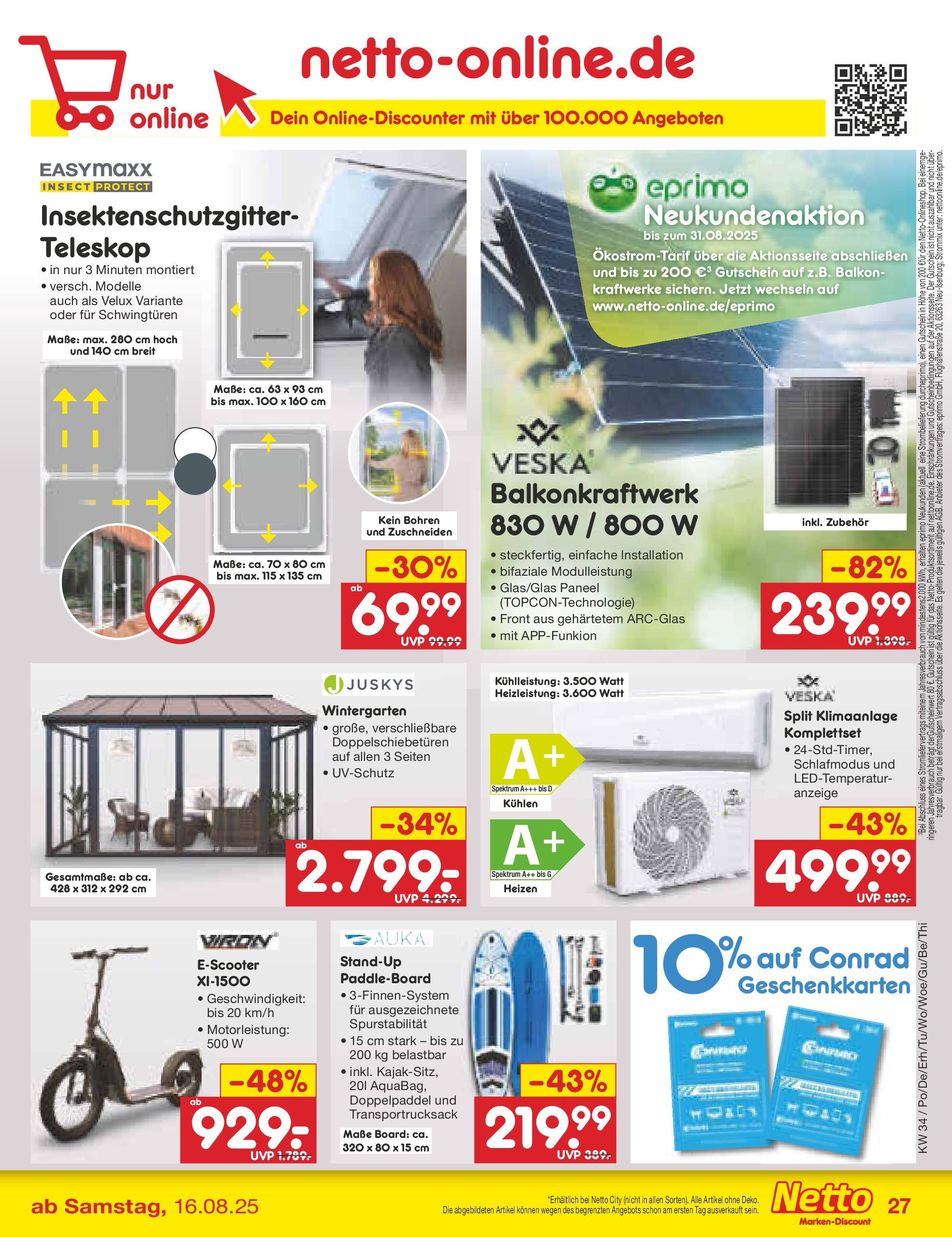 Netto Marken-Discount prospekt Frankfurt am Main	 (ab 18.08.2025) » Angebote | Seite: 47 | Produkte: Klimaanlage