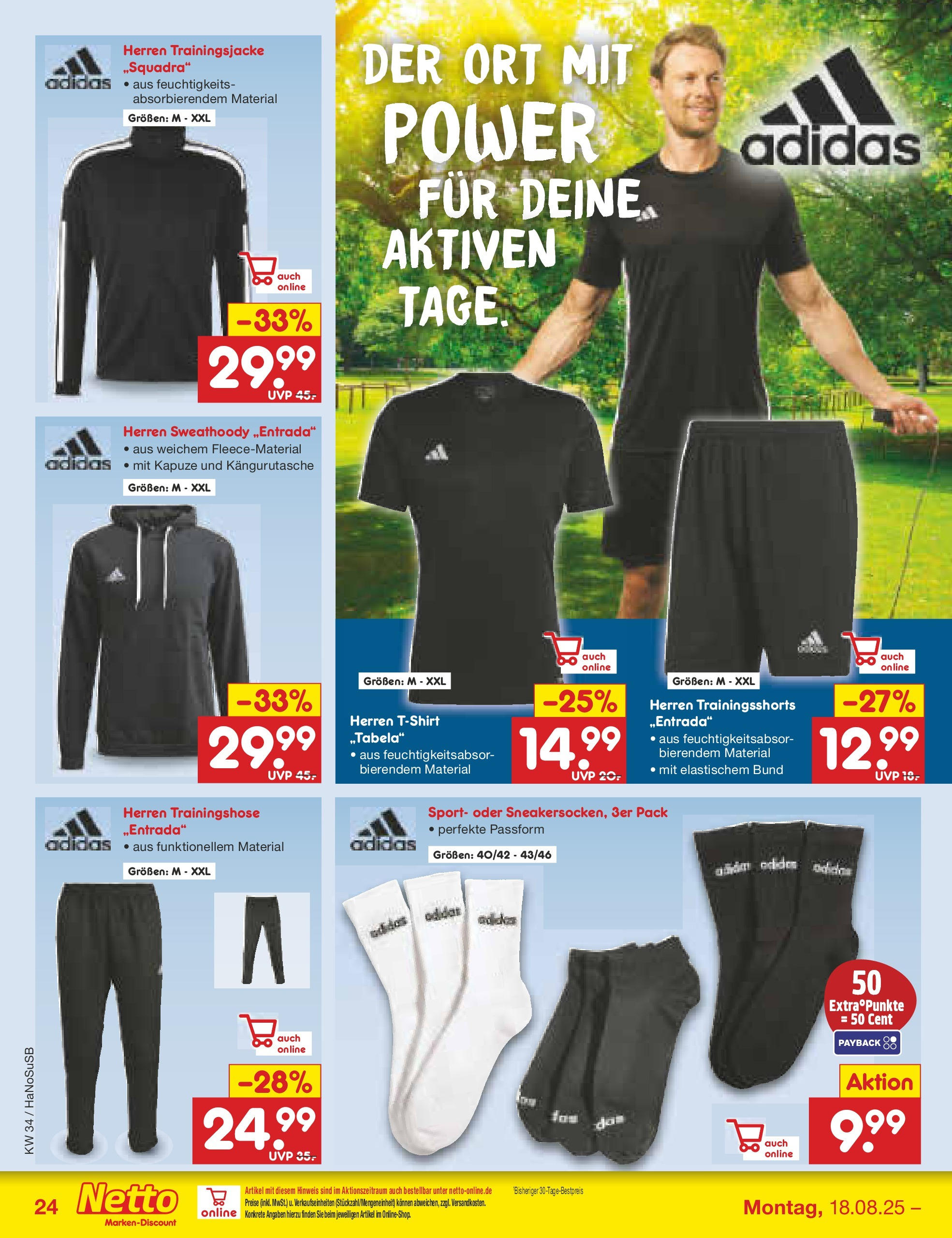 Netto Marken-Discount prospekt Wuppertal	 (ab 18.08.2025) » Angebote | Seite: 42 | Produkte: Trainingsjacke, Trainingshose