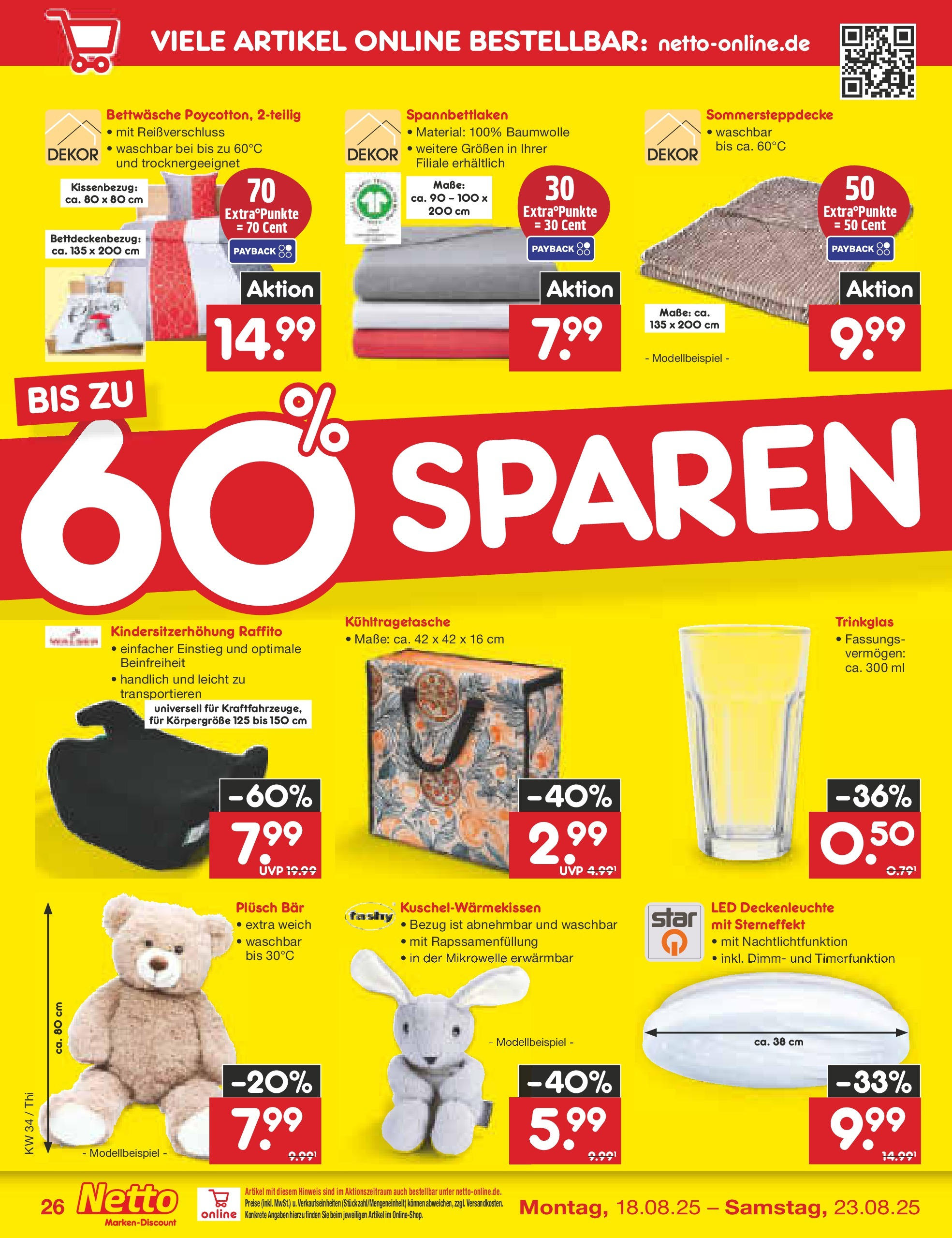 Netto Marken-Discount prospekt Herzberg (ab 18.08.2025) » Angebote | Seite: 46 | Produkte: Mikrowelle, Bettwäsche Netto Marken-Discount prospekt Herzberg (ab 18.08.2025) » Angebote | Seite: 46 | Produkte: Mikrowelle, Bettwäsche