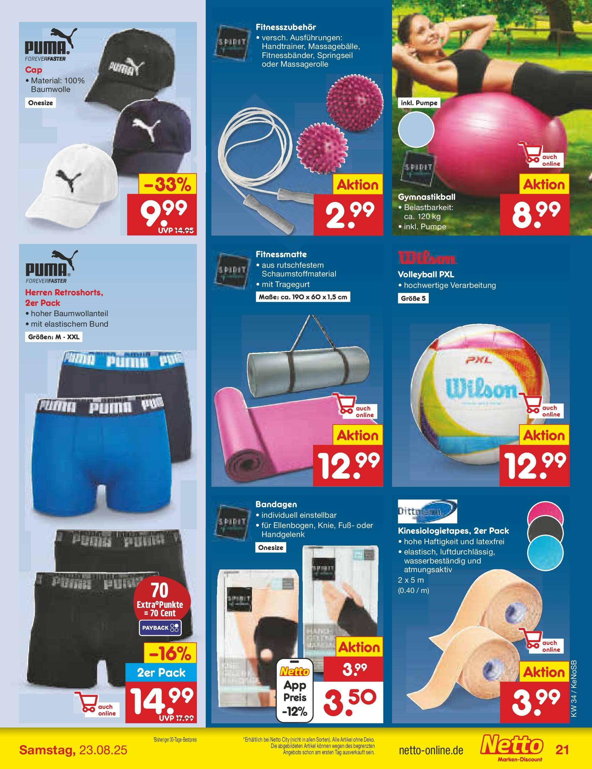 Netto Marken-Discount prospekt Bonn	 (ab 17.08.2025) » Angebote | Seite: 39 | Produkte: Volleyball