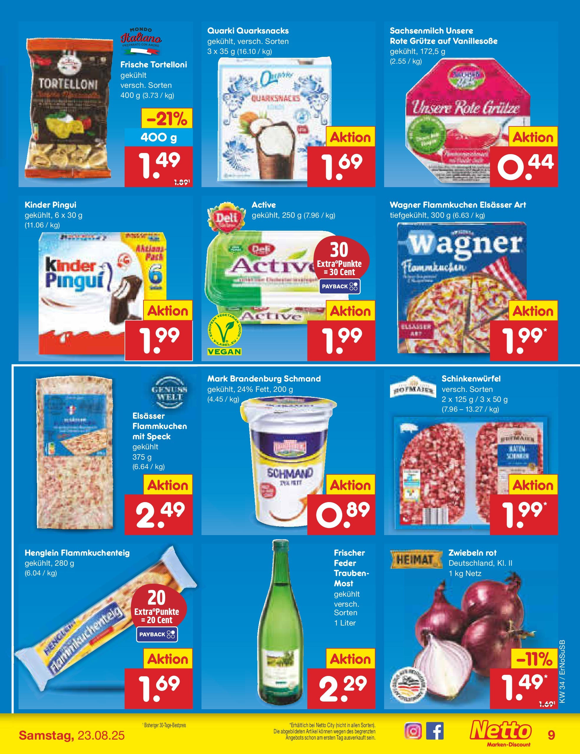 Netto Marken-Discount prospekt Erfurt	 (ab 18.08.2025) » Angebote | Seite: 11 | Produkte: Trauben, Zwiebeln