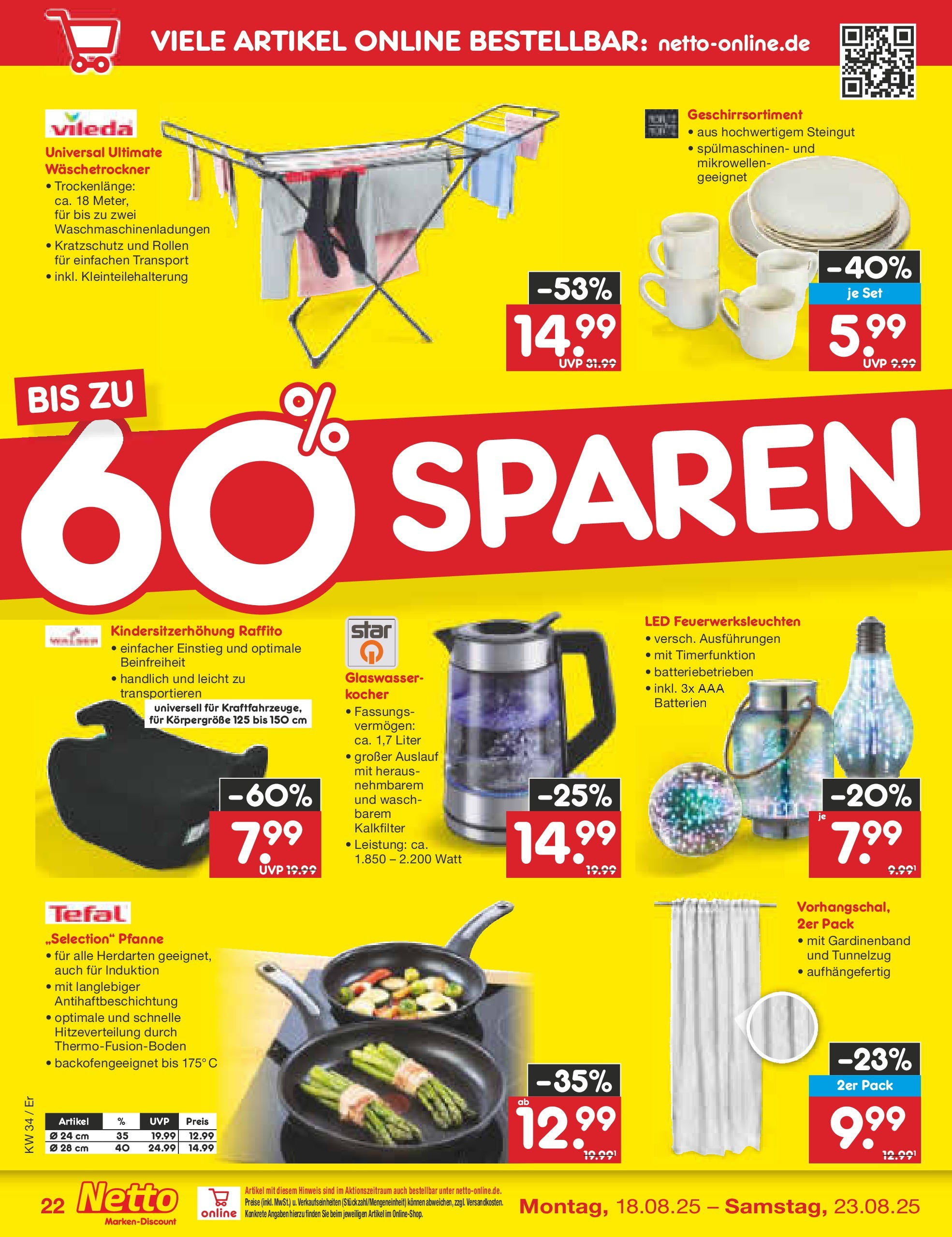 Netto Marken-Discount prospekt Erfurt	 (ab 18.08.2025) » Angebote | Seite: 40 | Produkte: Kocher, Batterien
