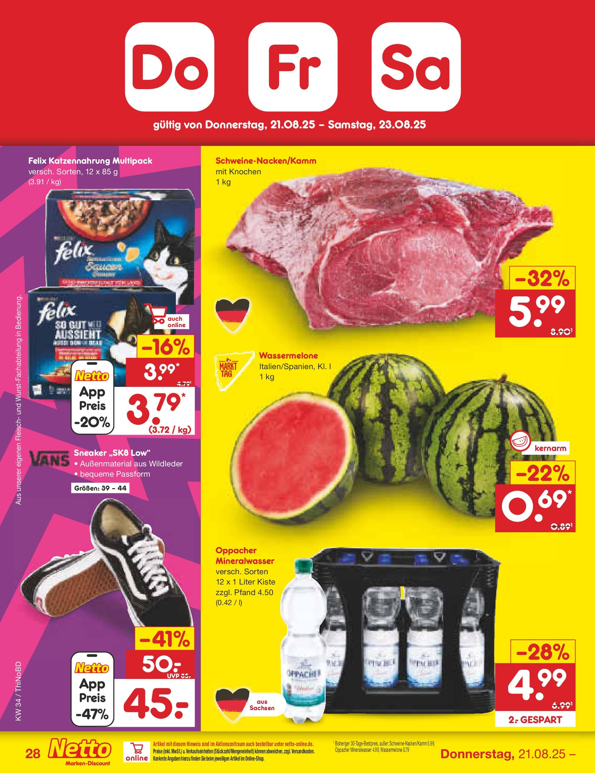 Netto Marken-Discount prospekt Herzberg (ab 18.08.2025) » Angebote | Seite: 52 | Produkte: Mineralwasser, Wassermelone, Fleisch Netto Marken-Discount prospekt Herzberg (ab 18.08.2025) » Angebote | Seite: 52 | Produkte: Mineralwasser, Wassermelone, Fleisch