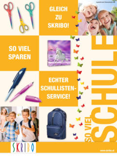 Vorschau der Angebote: Entdecke Skribo: Schulneuheiten-Journal gültig ab 10.08.2025