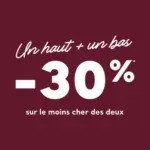 Cache Cache Un haut + un bas -30 % sur le moins xher se deux - au 31.08.2025