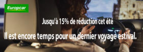 Jusqu'à 15% de réduction cet été