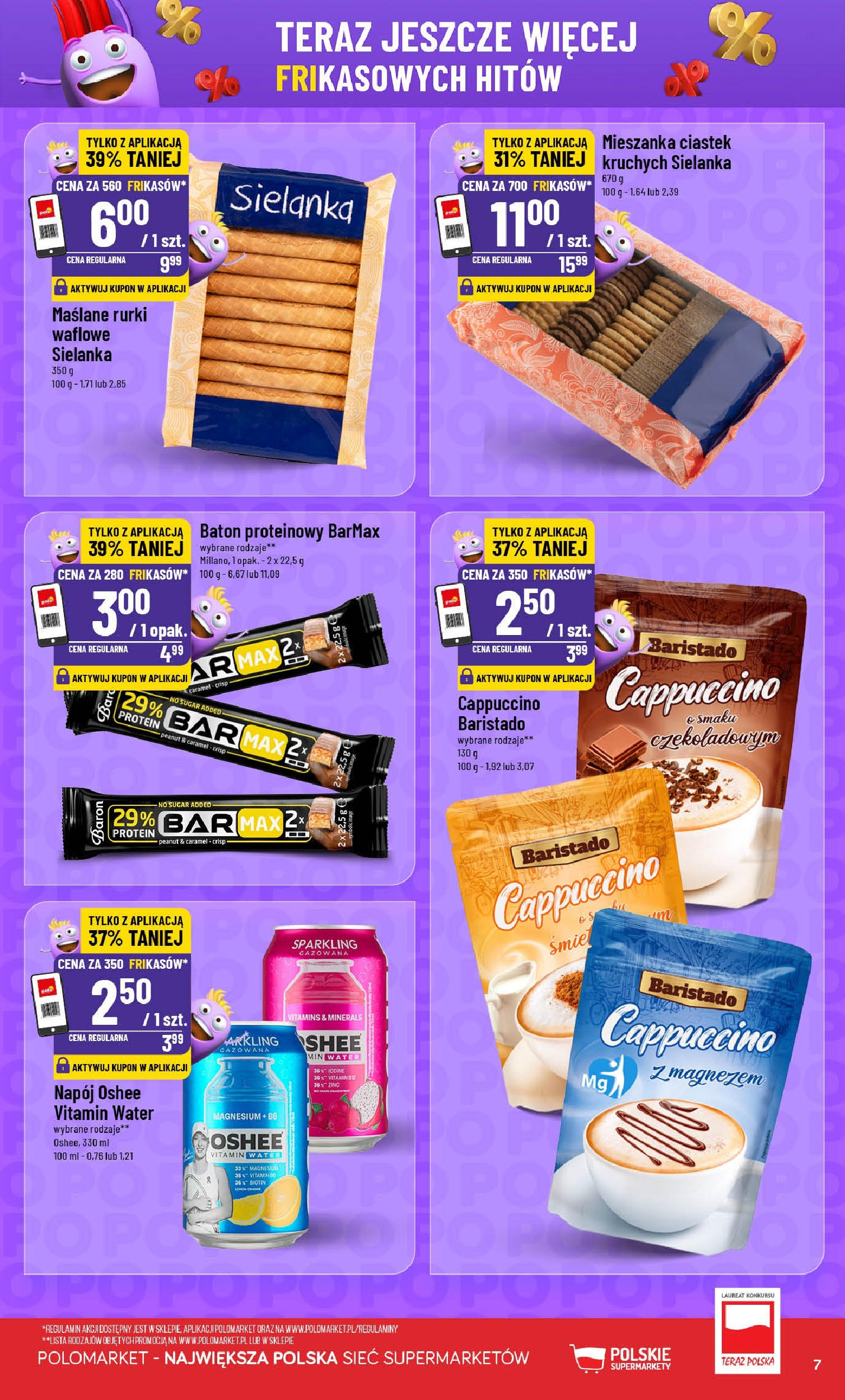 POLOmarket gazetka od jutra (13.08.2025) | Nowa PDF | Strona: 7 | Produkty: Cappuccino, Baton, Rurki waflowe POLOmarket gazetka od jutra (13.08.2025) - Nowa PDF | Strona: 7 | Produkty: Cappuccino, Baton, Rurki waflowe