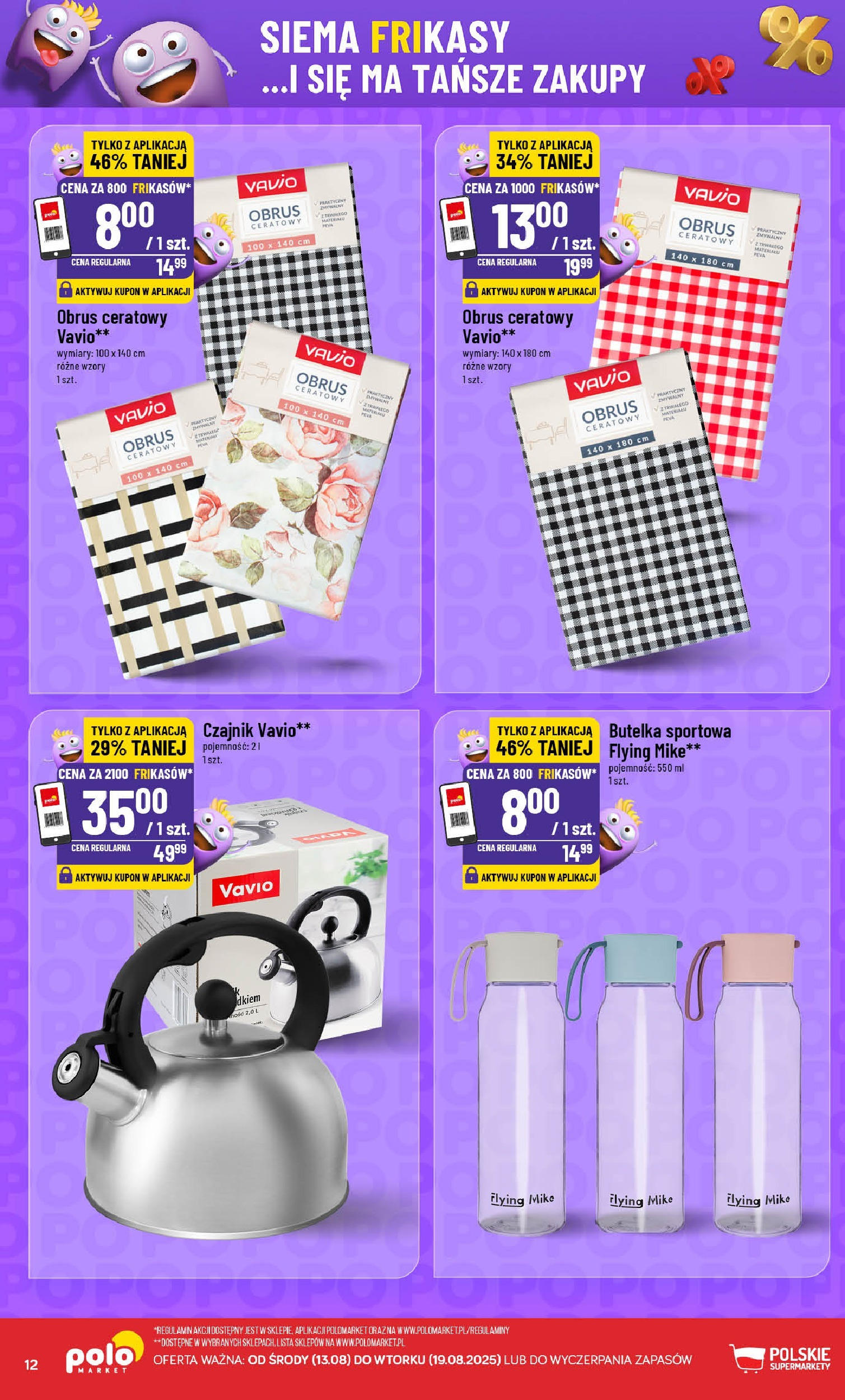 POLOmarket gazetka od jutra (13.08.2025) | Nowa PDF | Strona: 12 | Produkty: Czajnik POLOmarket gazetka od jutra (13.08.2025) - Nowa PDF | Strona: 12 | Produkty: Czajnik