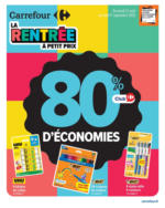 Carrefour 80% D'ÉCONOMIES - au 01.09.2025