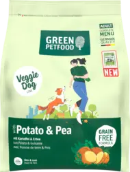 Green Petfood Trockenfutter Hund mit Kartoffel & Erbse, veggie