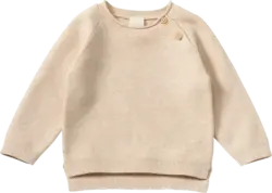 ALANA Pullover aus Strick mit Wolle & Raglan-Ärmeln, beige, Gr. 62