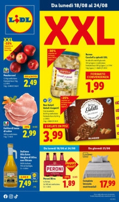 Anteprima del volantino Lidl - XXL valido a partire dal 17.08.2025